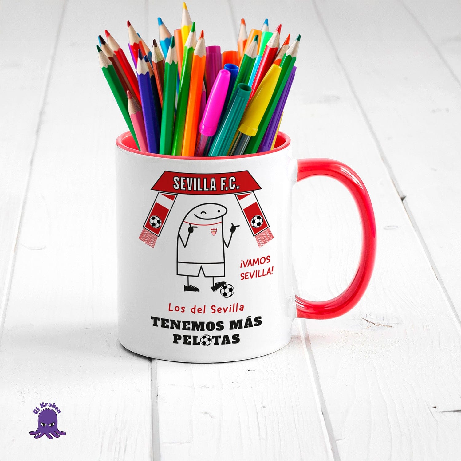 Taza Sevilla FC - Los del Sevilla tenemos más pelotas