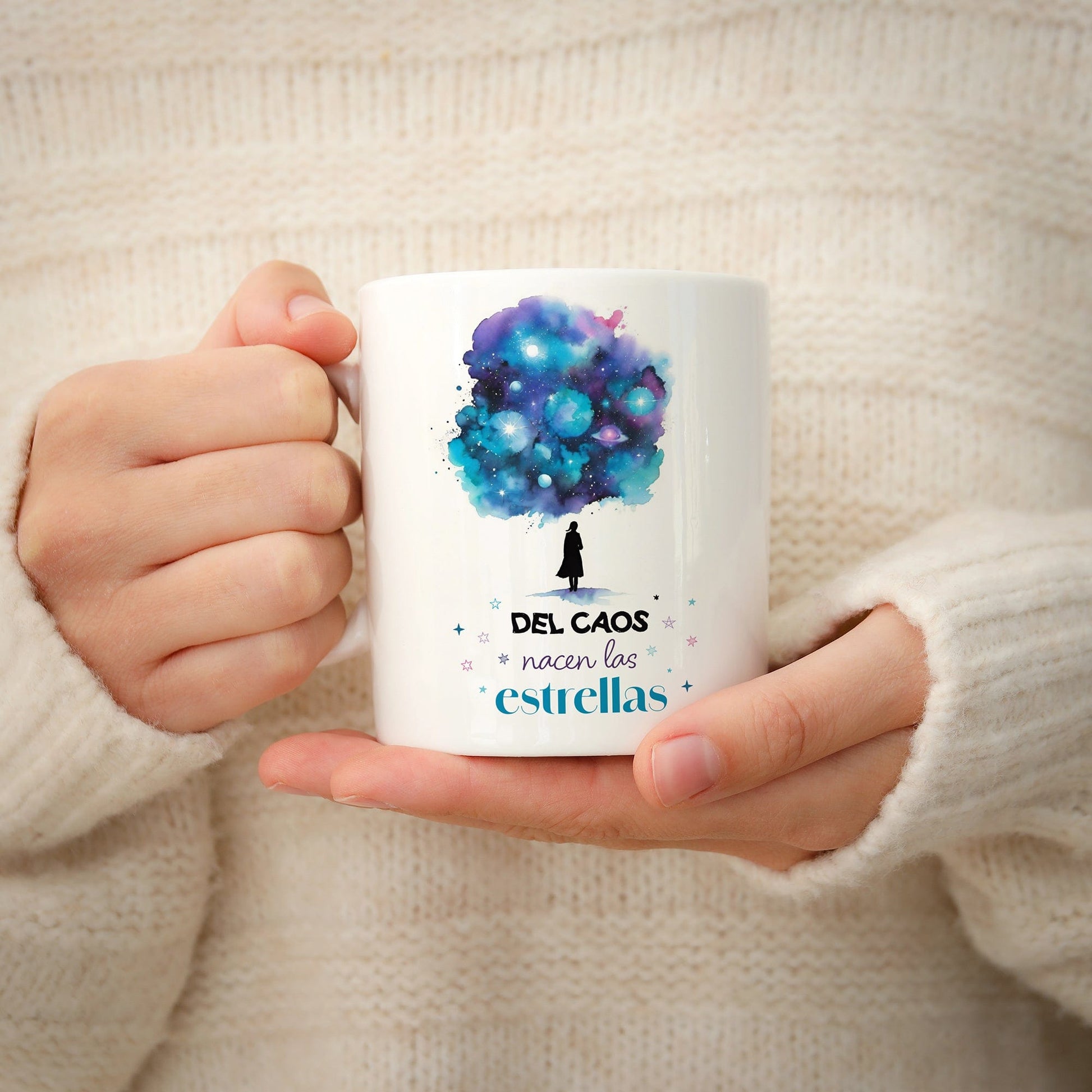 Taza Del caos nacen las estrellas