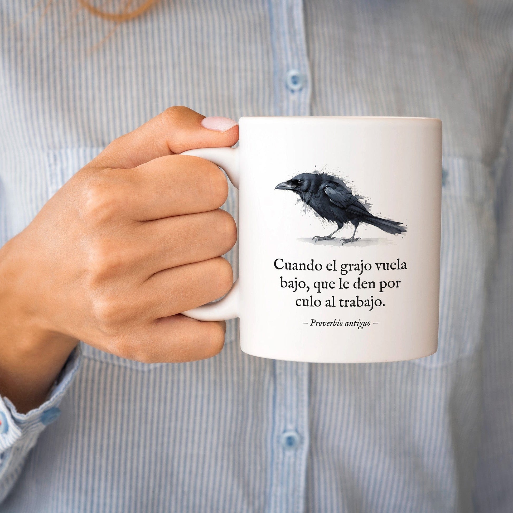 Taza Cuando el grajo vuela bajo
