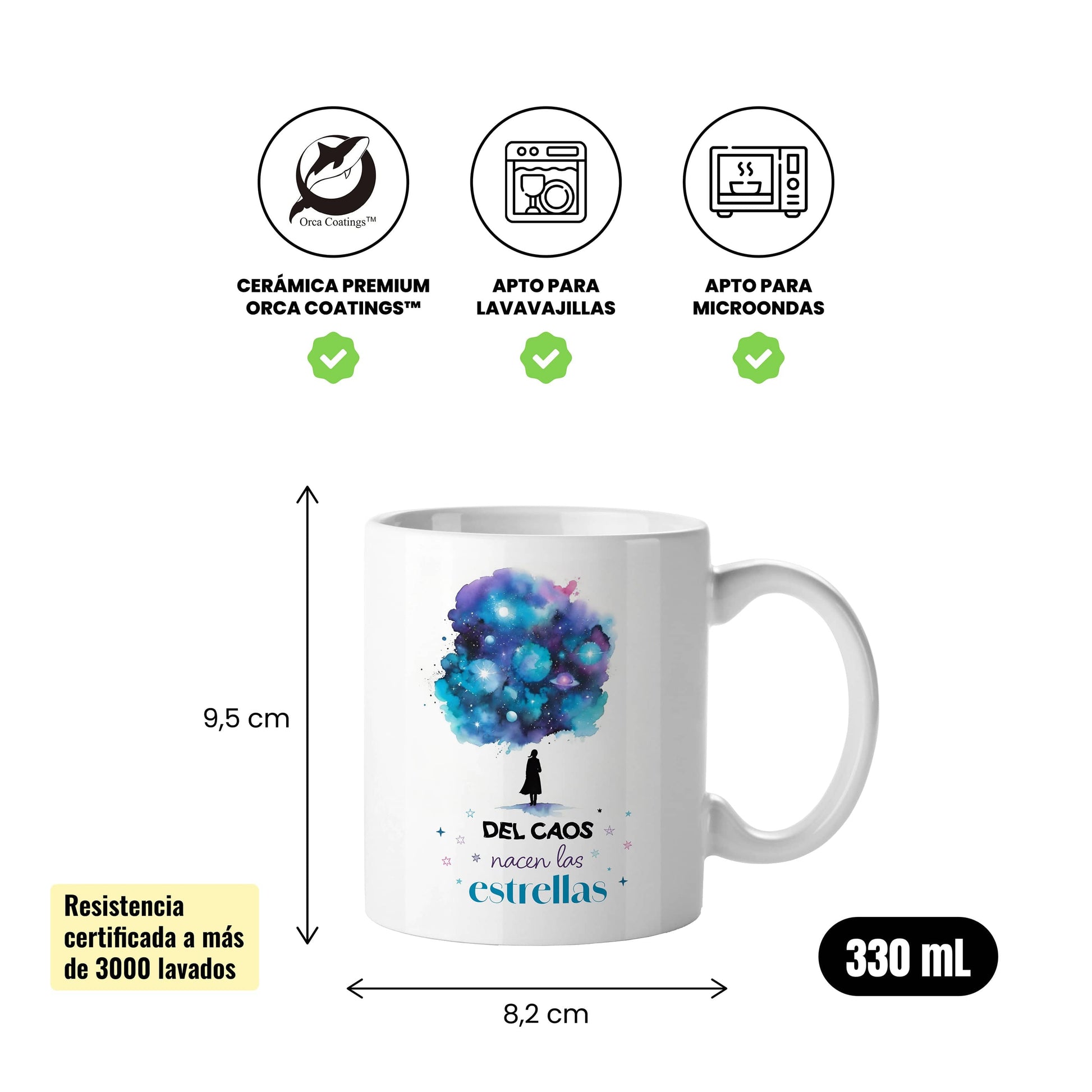 Taza Del caos nacen las estrellas
