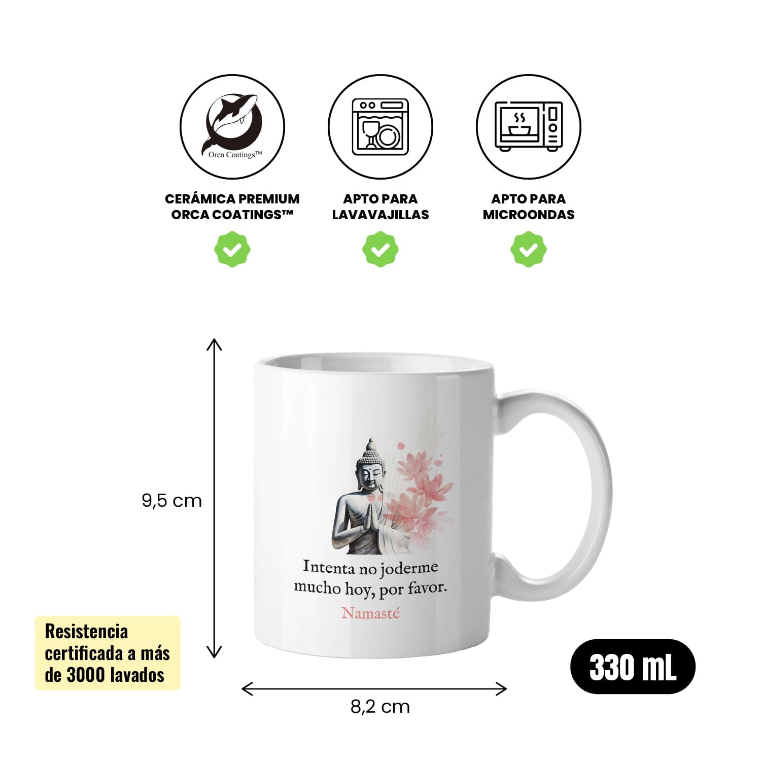 Taza Intenta no joderme mucho hoy, por favor. Namasté