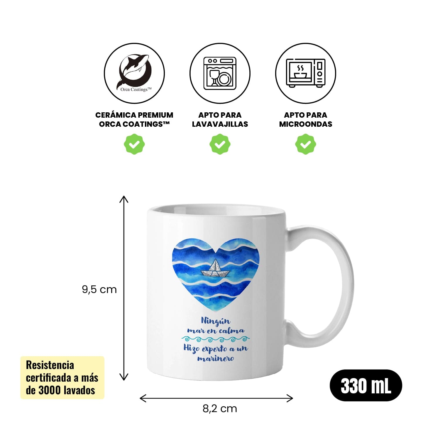 Taza Ningún mar en calma hizo experto a un marinero