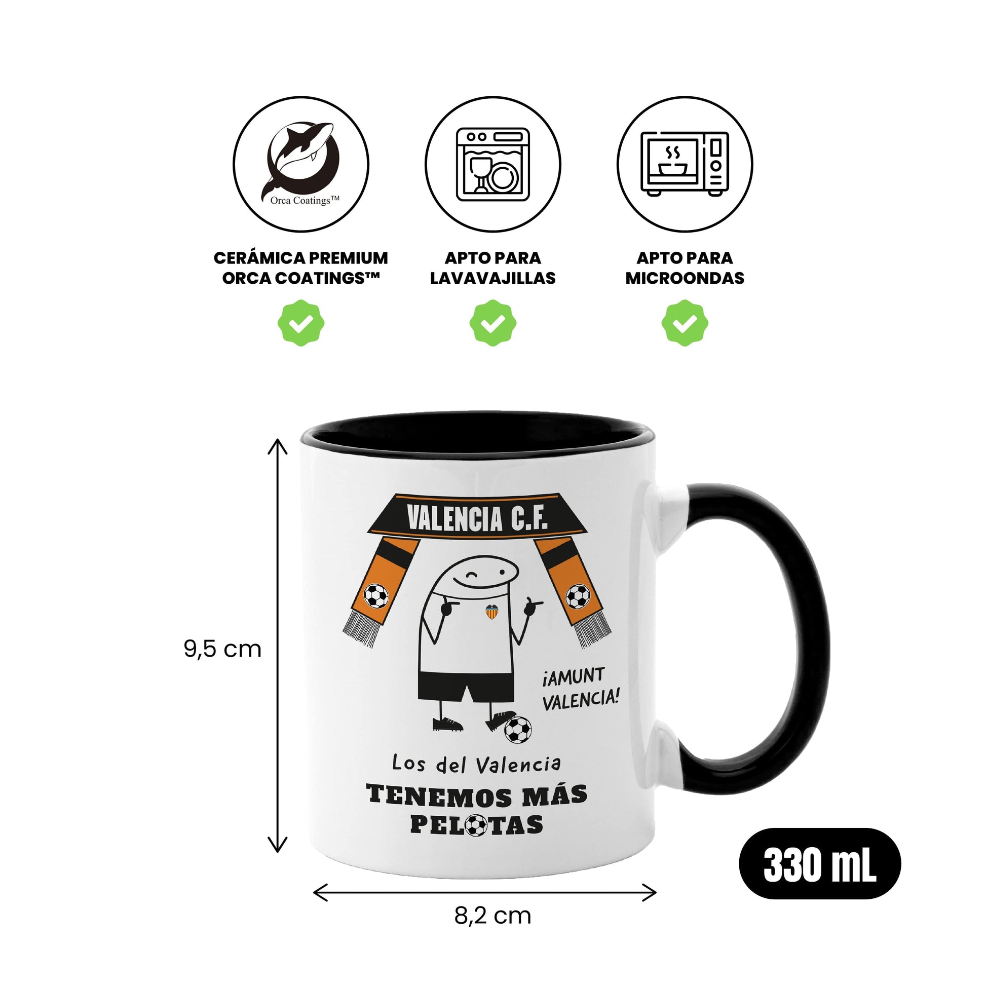Taza Valencia CF - Los del Valencia tenemos más pelotas
