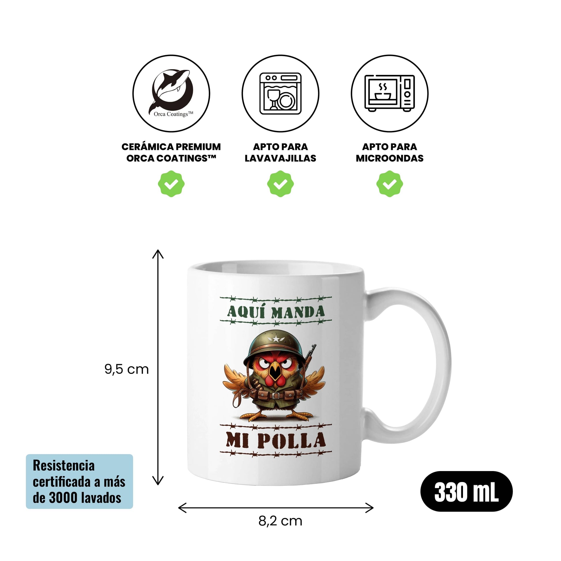 Taza Aquí manda mi polla