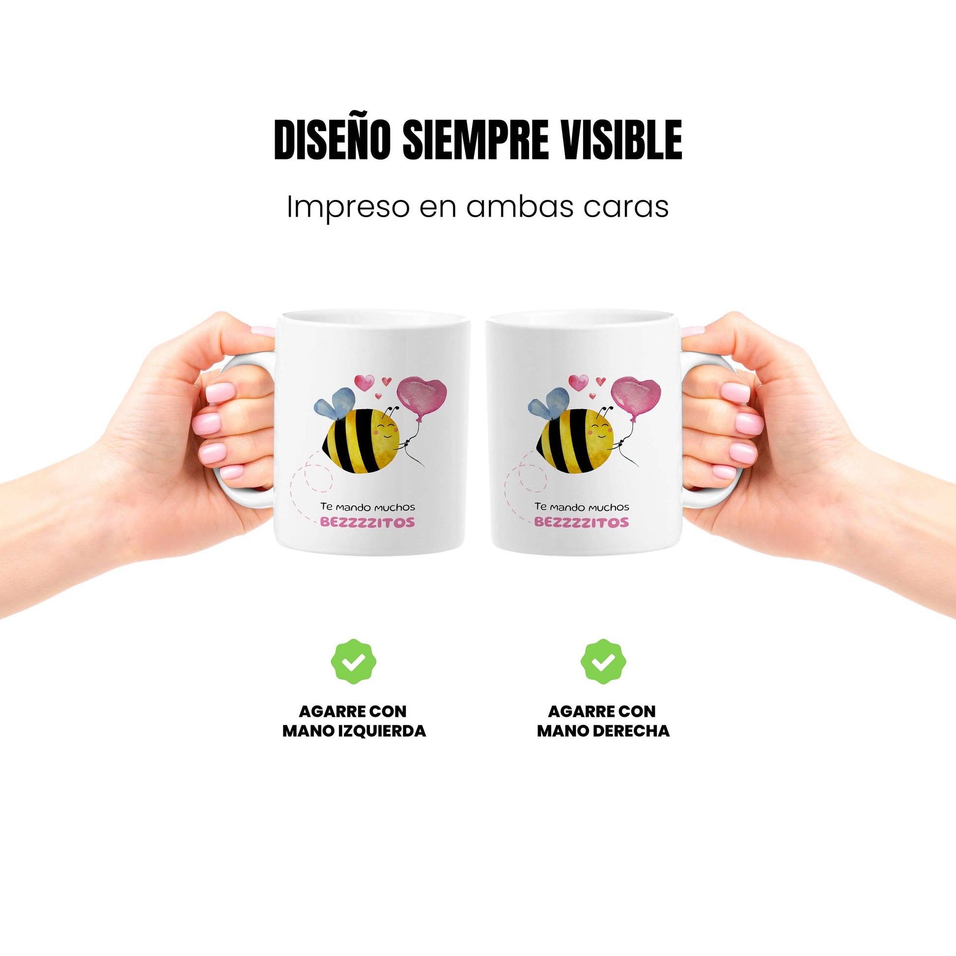 Taza Te mando muchos beezzzitos