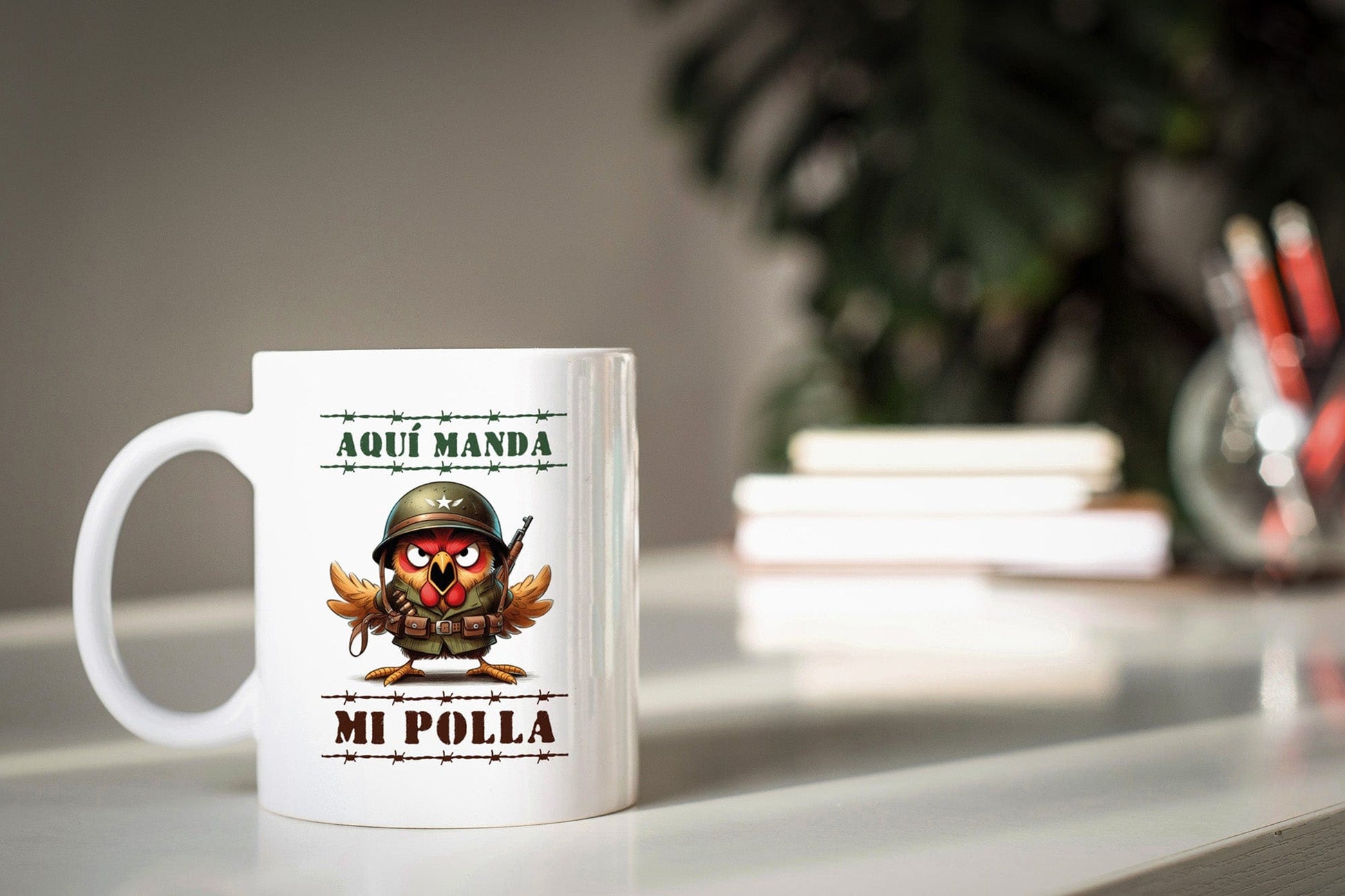Taza Aquí manda mi polla