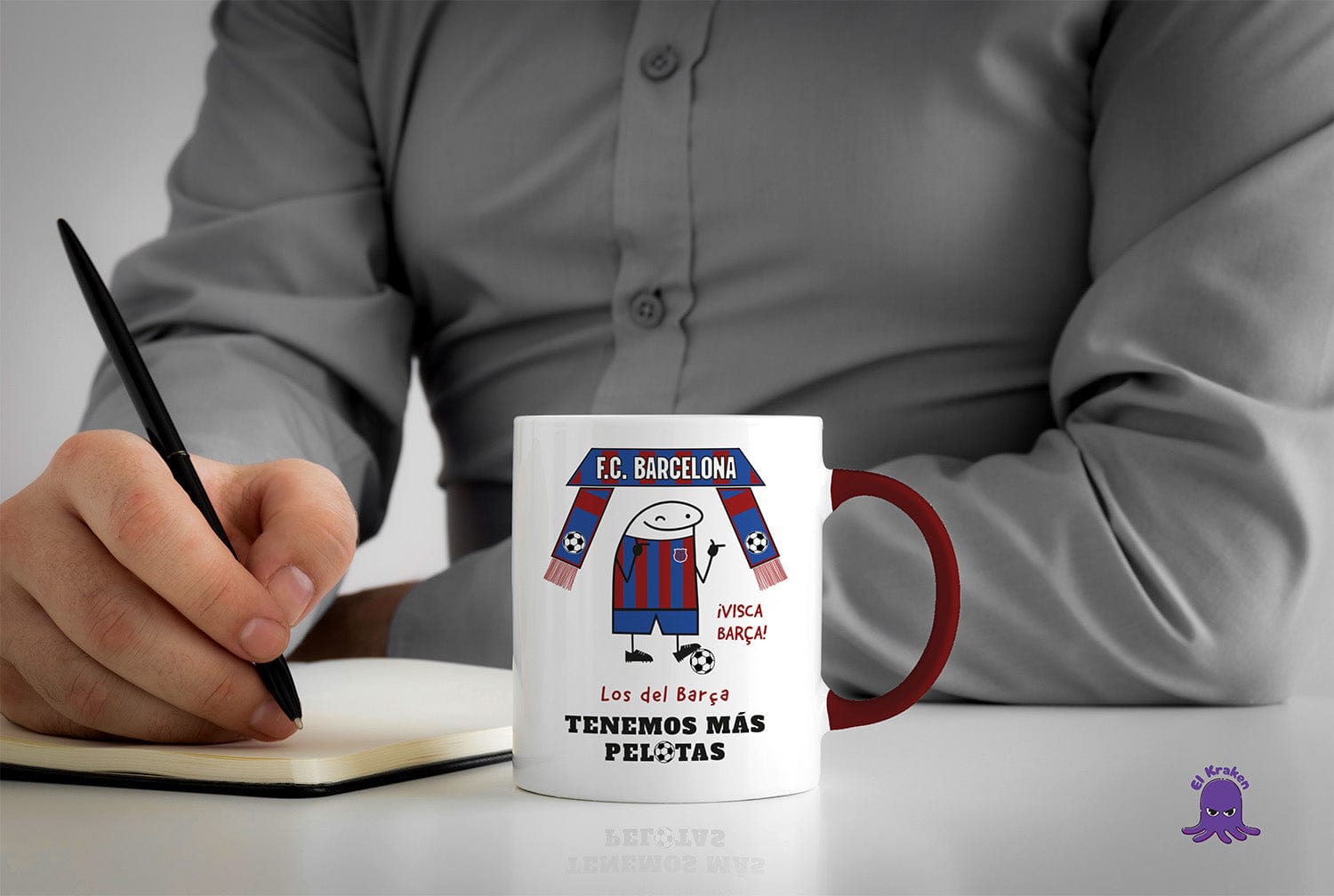 Taza FC Barcelona - Los del Barça tenemos más pelotas