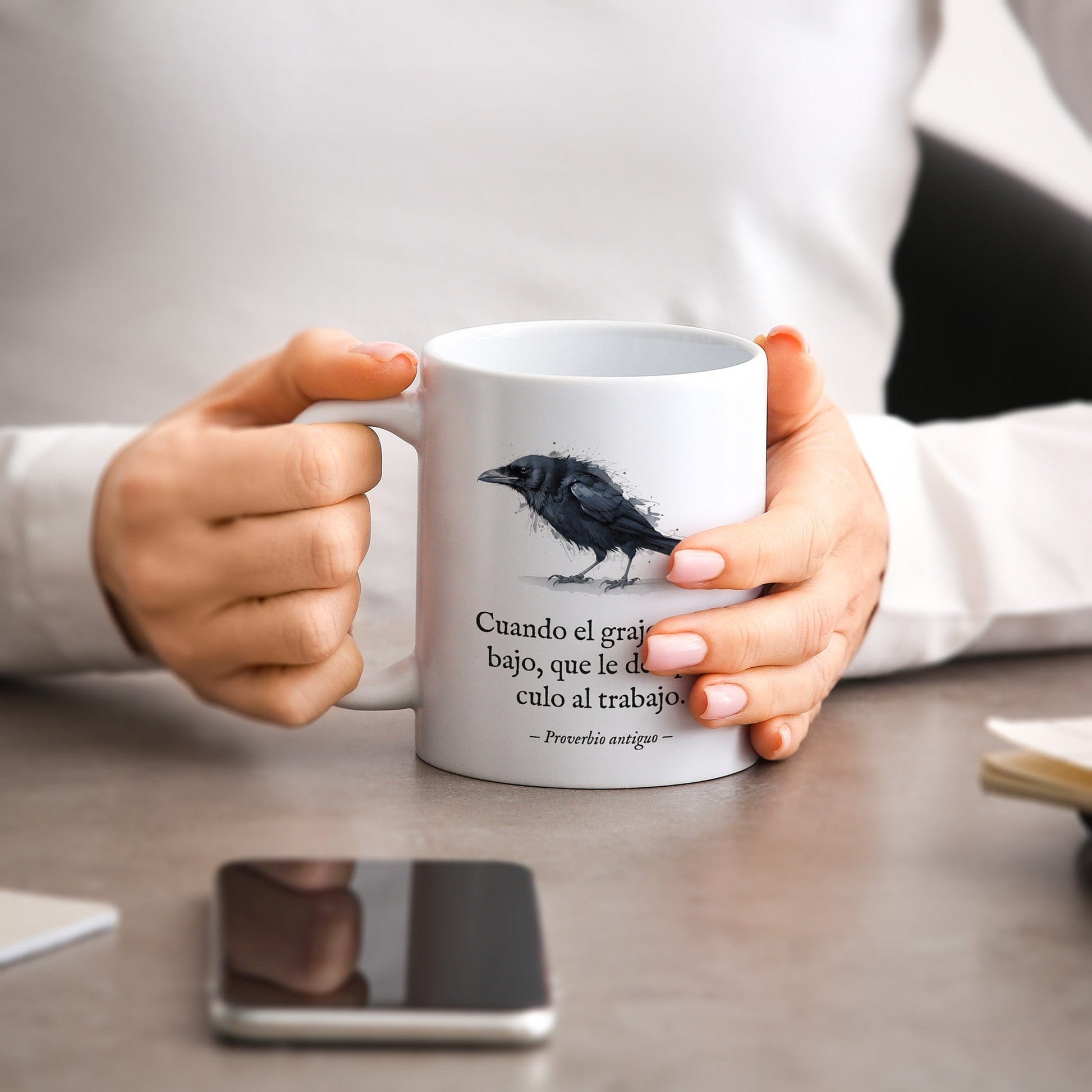 Taza Cuando el grajo vuela bajo
