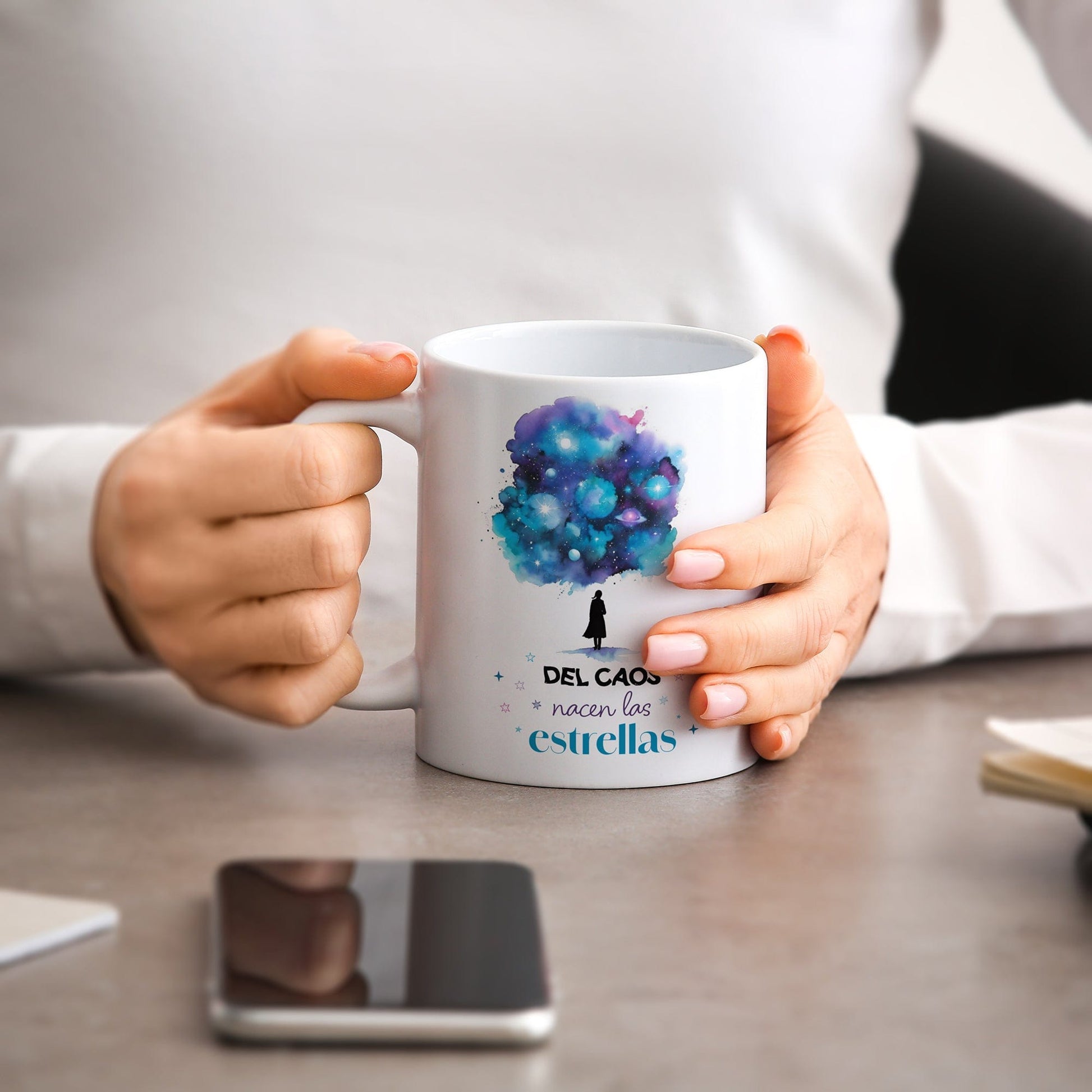 Taza Del caos nacen las estrellas