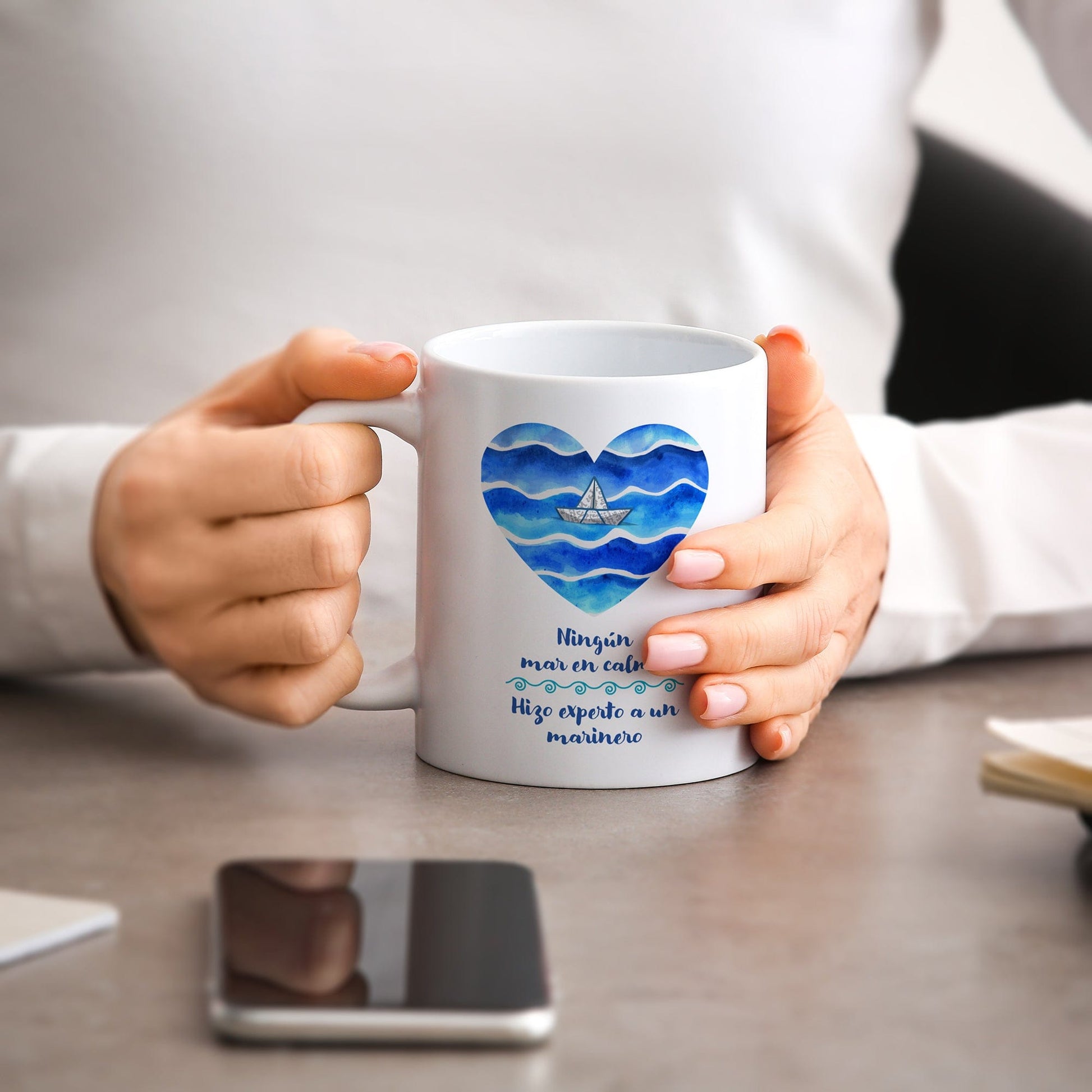 Taza Ningún mar en calma hizo experto a un marinero
