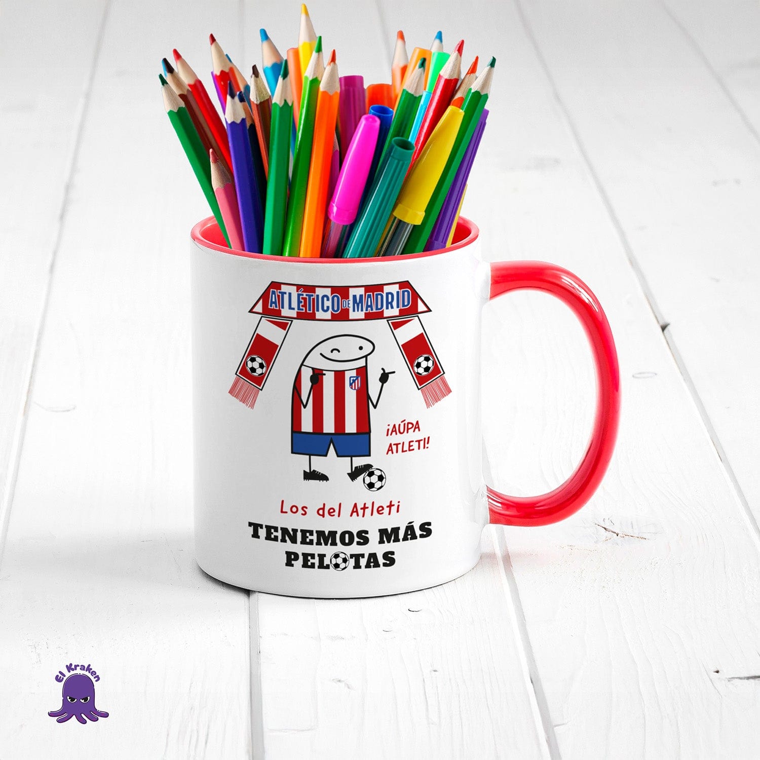 Taza Atlético de Madrid - Los del Atleti tenemos más pelotas