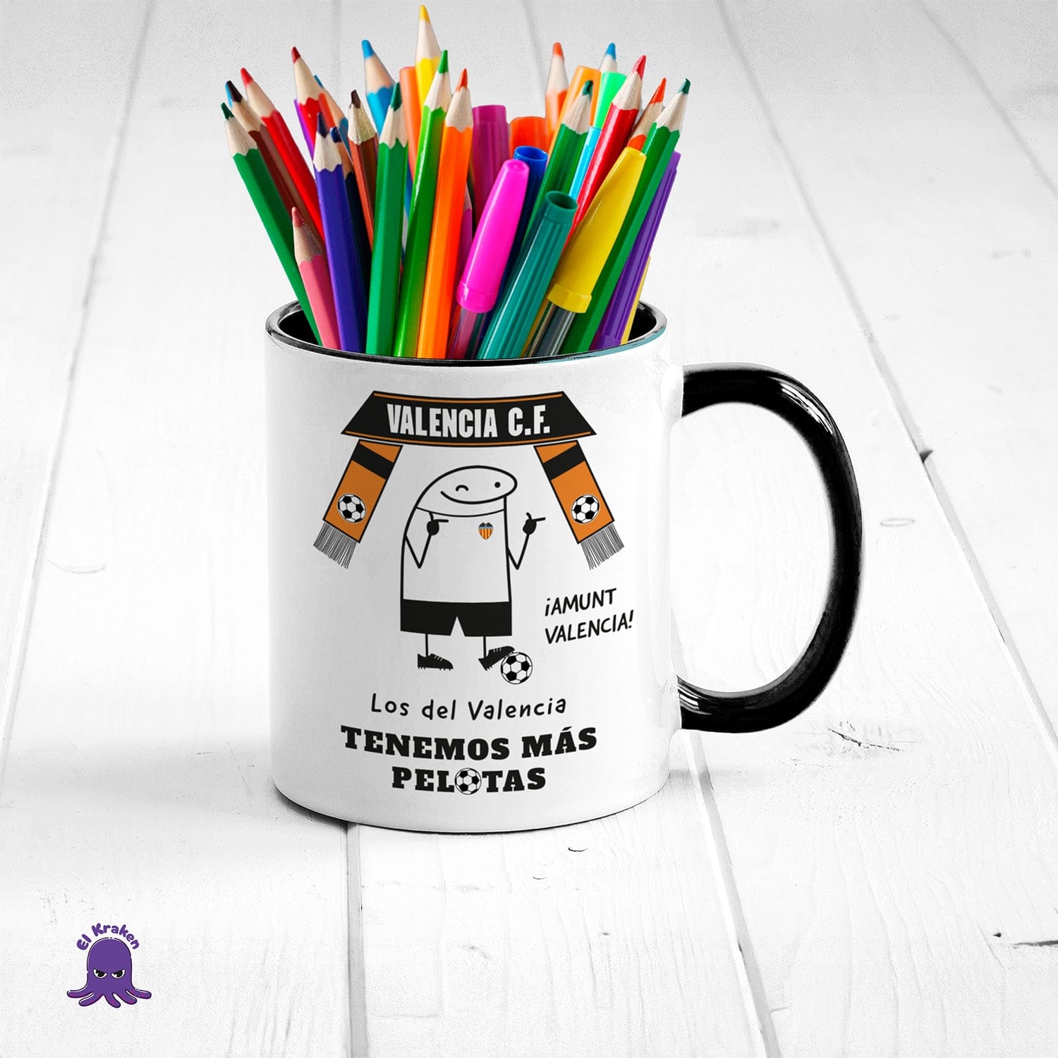 Taza Valencia CF - Los del Valencia tenemos más pelotas