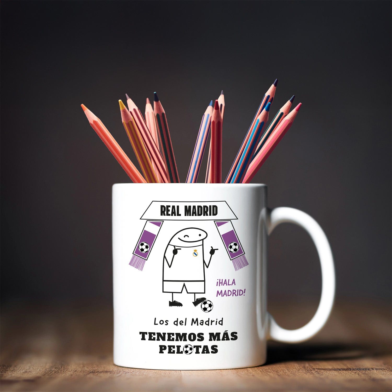 Taza Real Madrid - Los del Madrid tenemos más pelotas