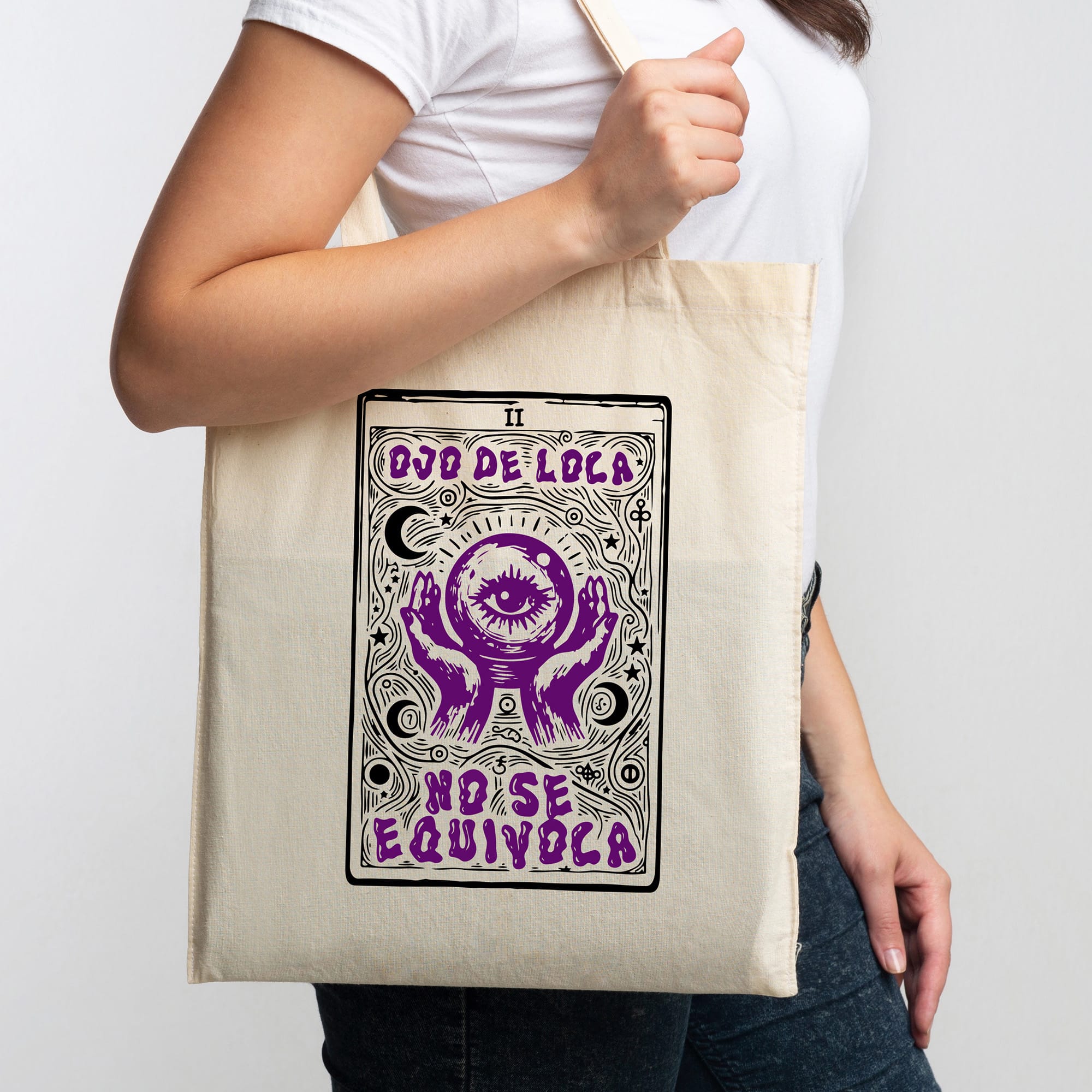 Tote bag Ojo de loca no se equivoca