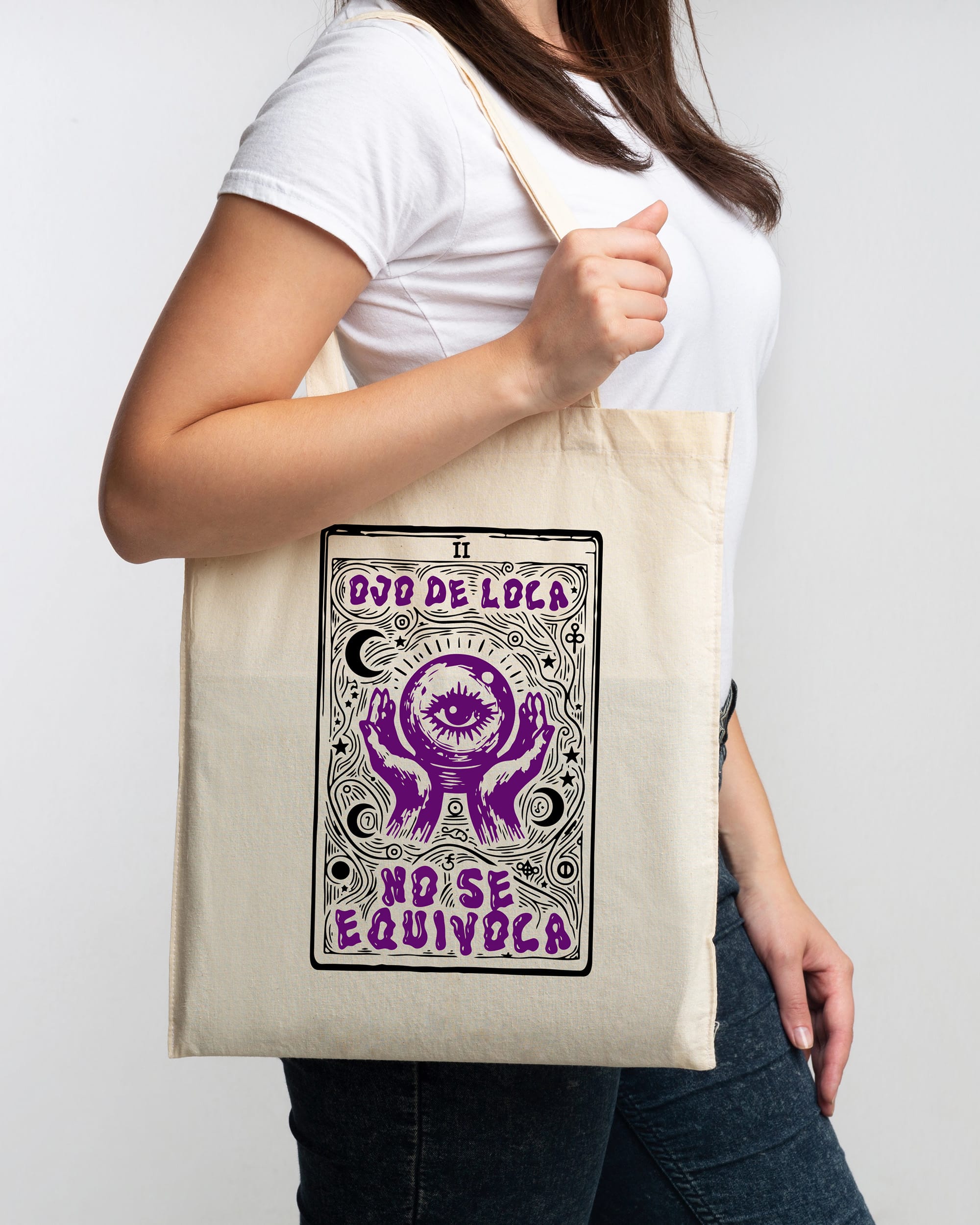 Tote bag Ojo de loca no se equivoca