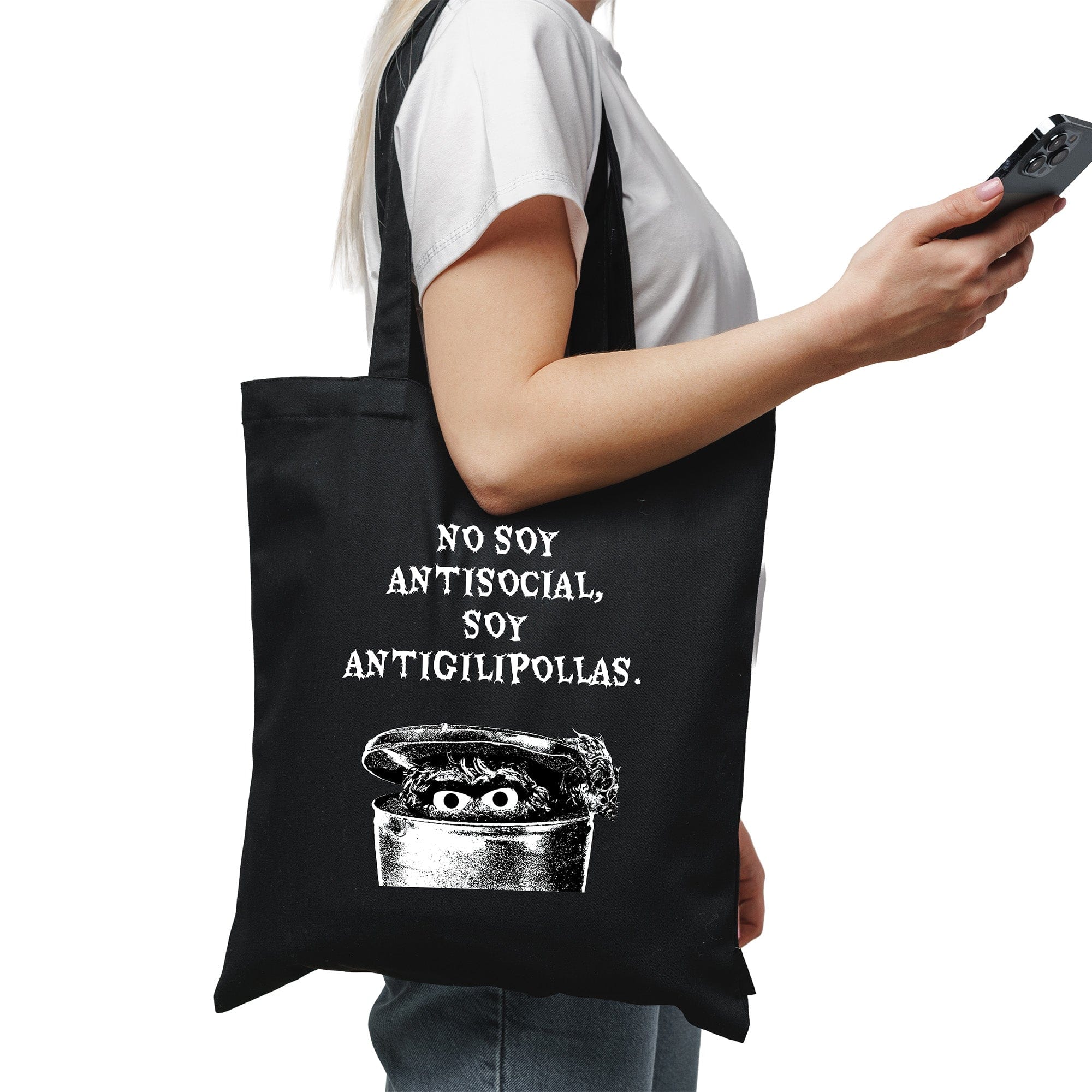 Tote bag No soy antisocial, soy antigilipollas