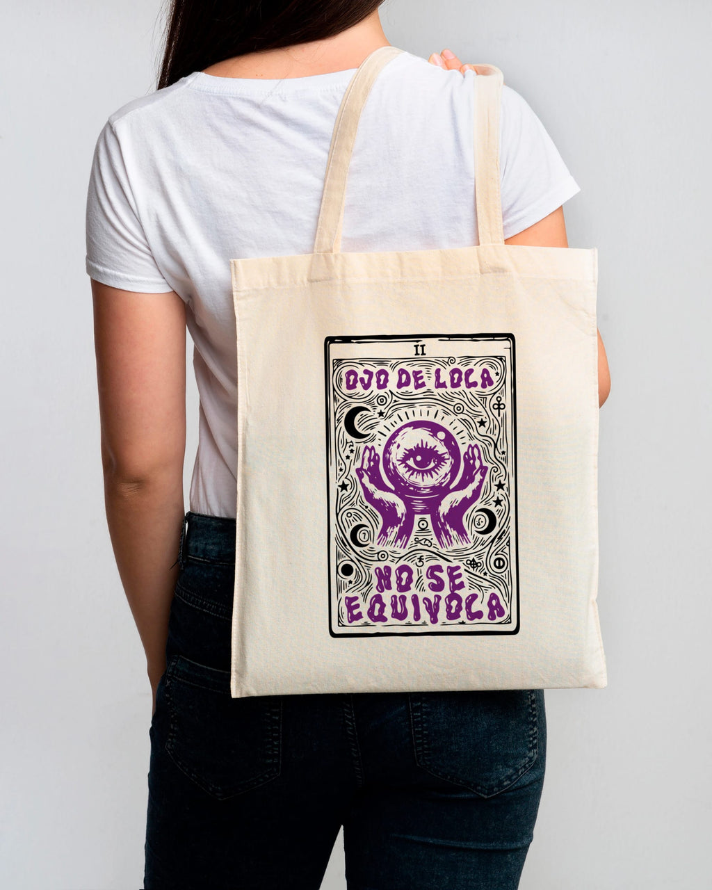 Tote bag Ojo de loca no se equivoca