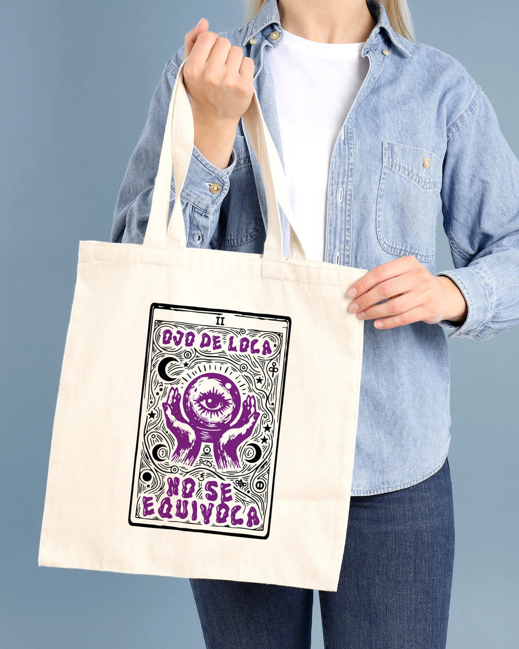 Tote bag Ojo de loca no se equivoca