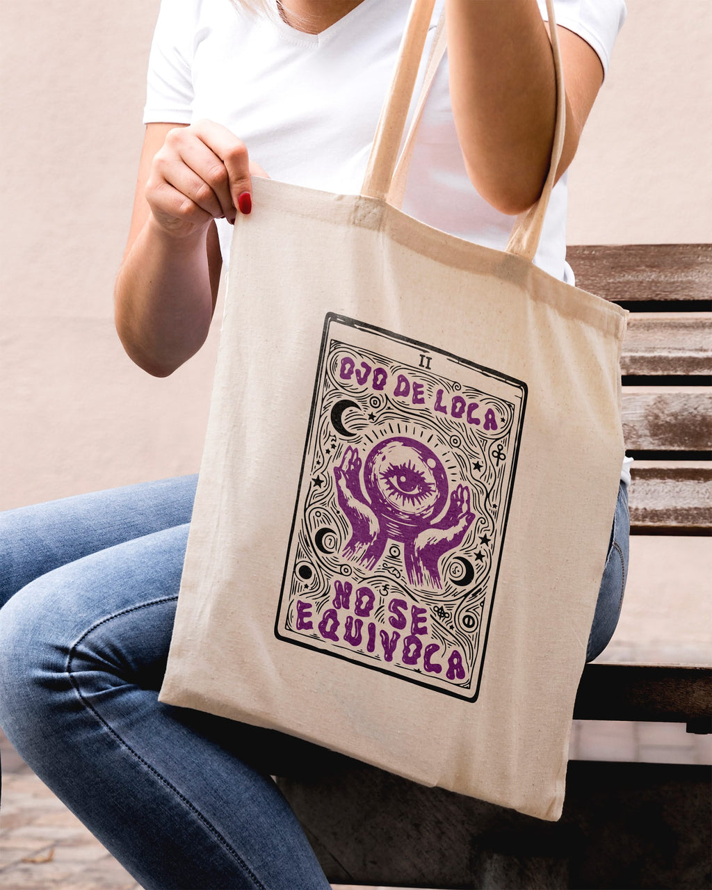 Tote bag Ojo de loca no se equivoca