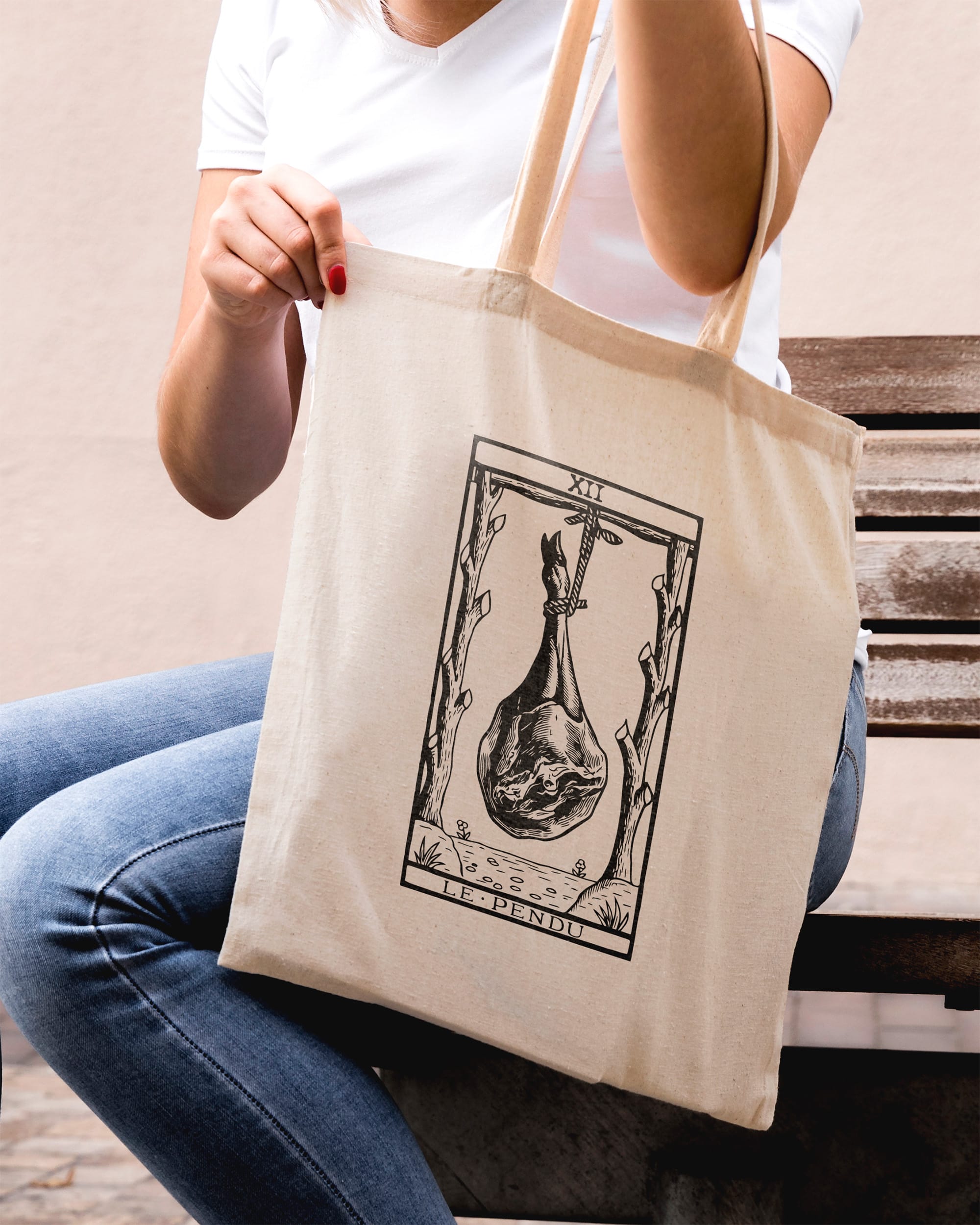 Tote bag Le pendu