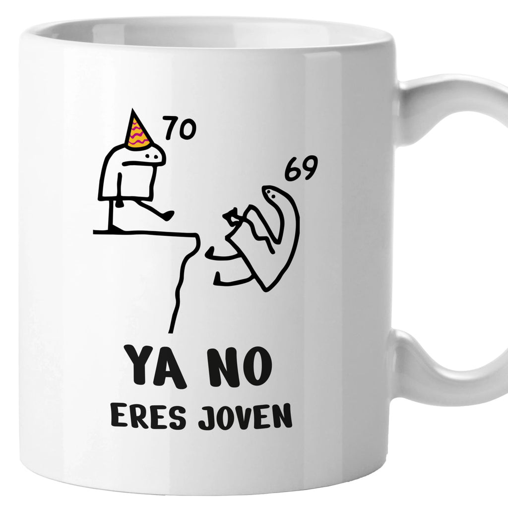 Taza Cumpleaños Ya no eres joven, cambio de década 20-70 años