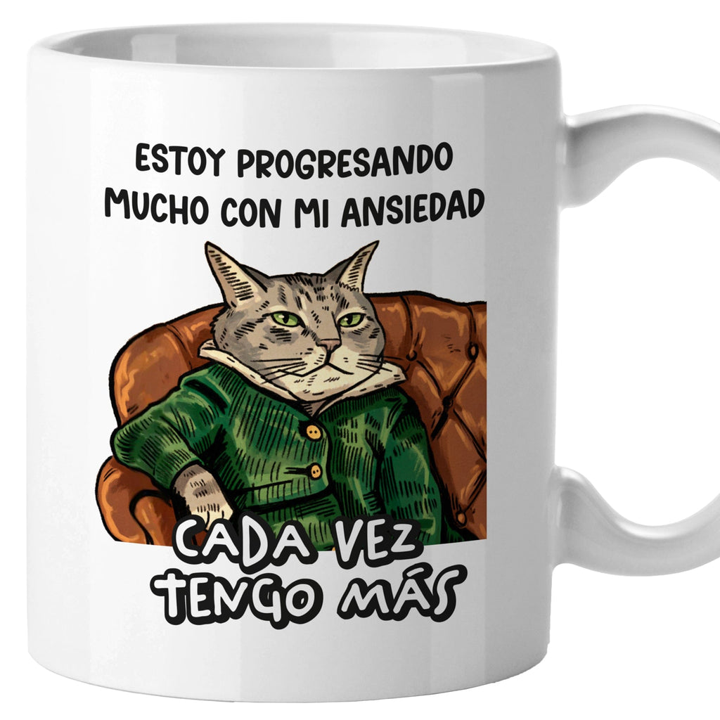 Taza Estoy progresando mucho con mi ansiedad