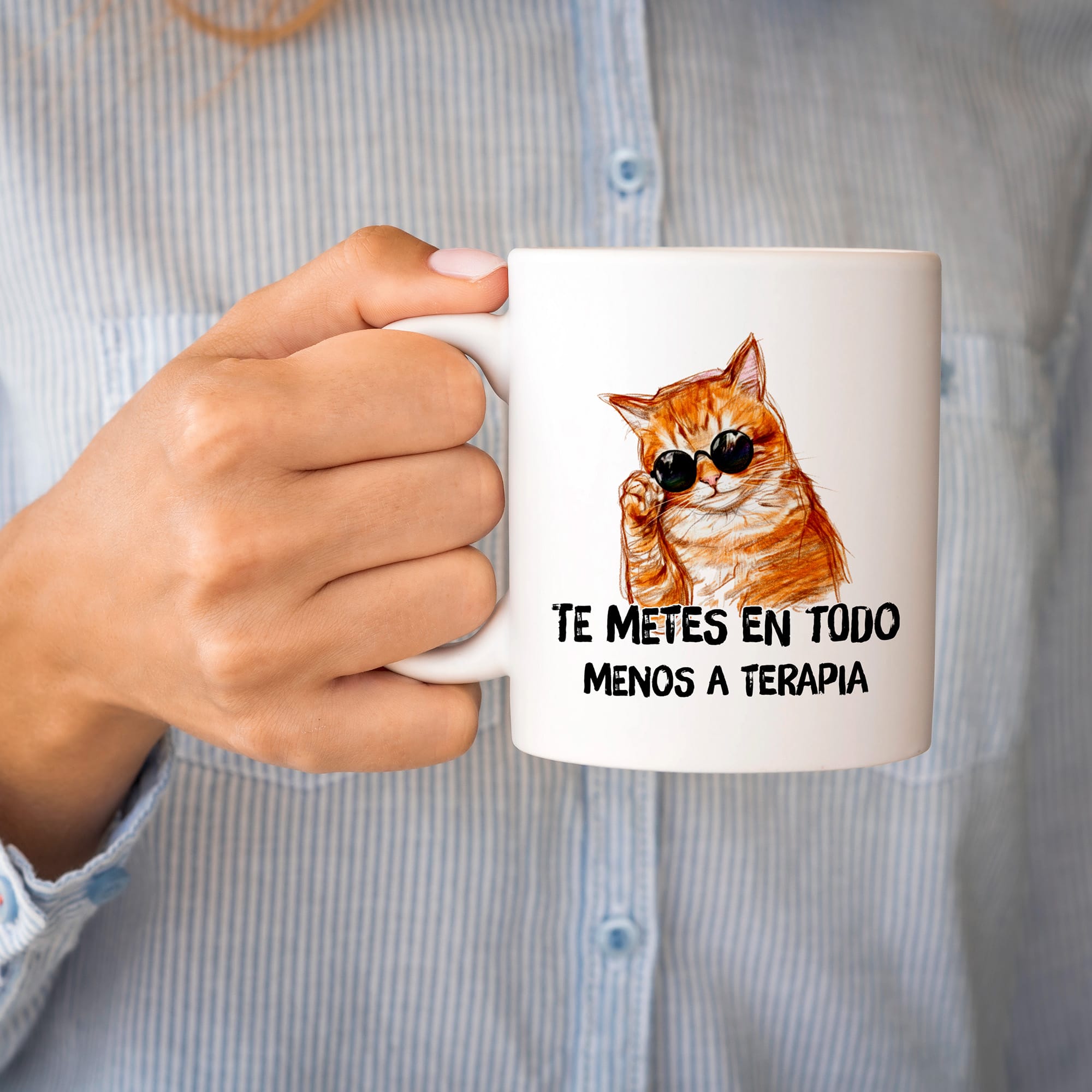 Taza Te metes en todo menos a terapia