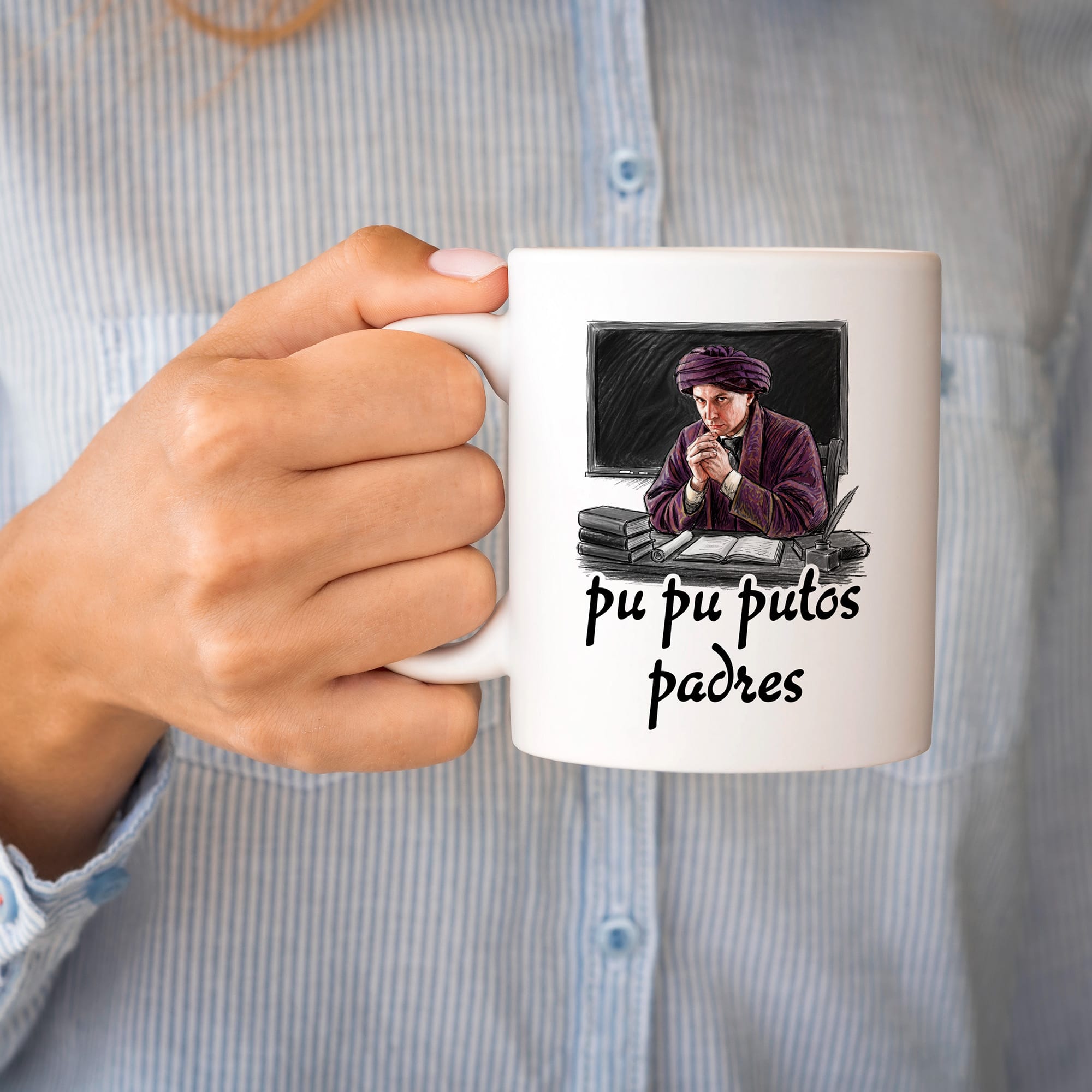 Taza pu pu putos padres
