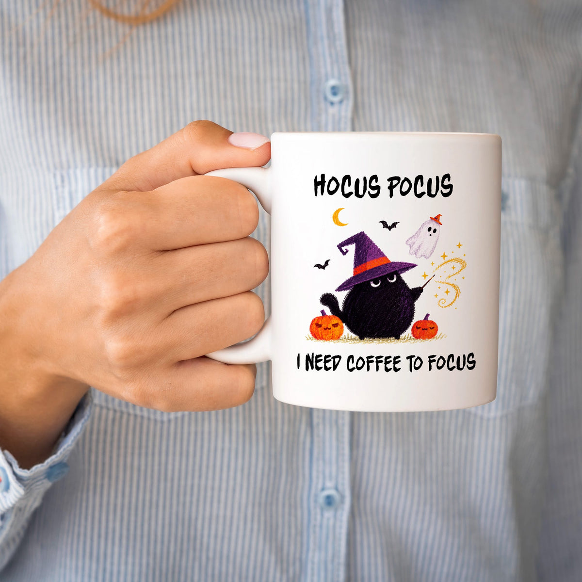 Taza Hocus Pocus i need coffee to focus