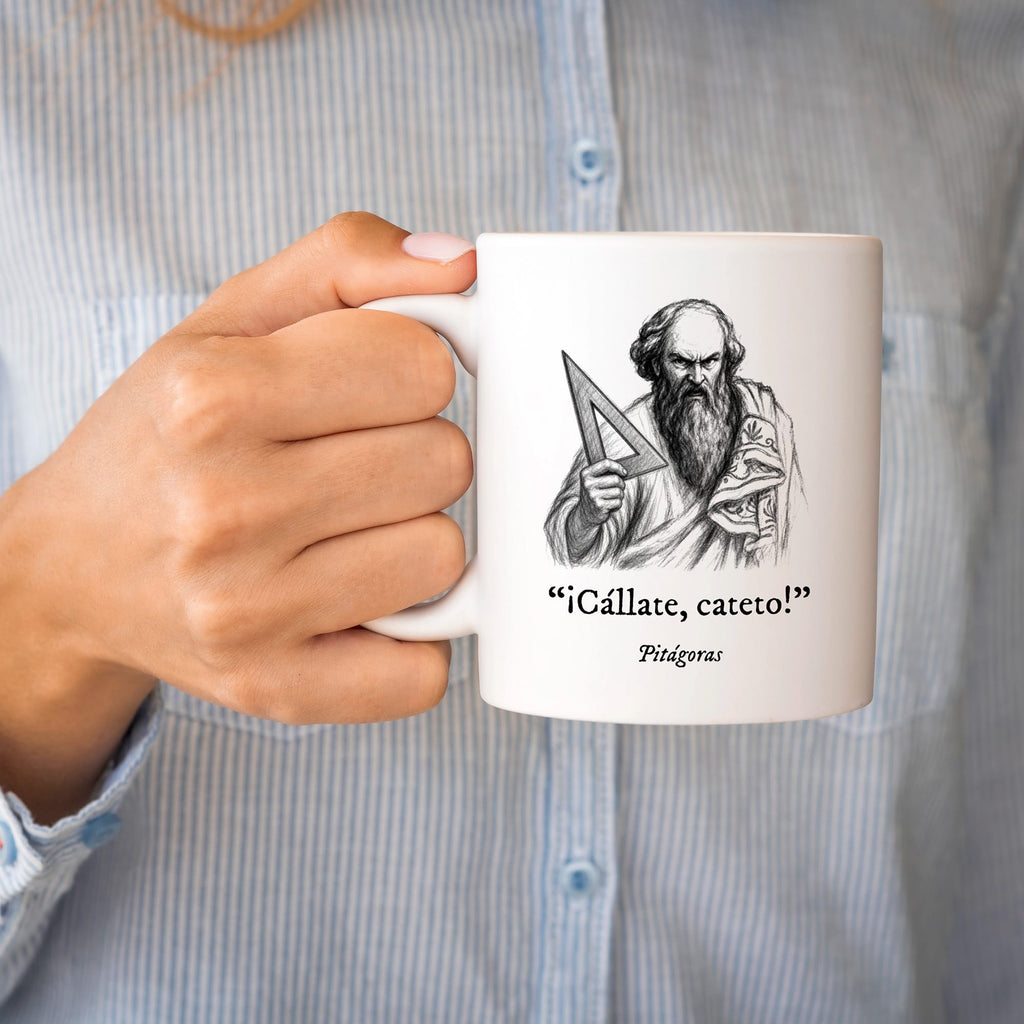 Taza Cállate, cateto. Pitágoras