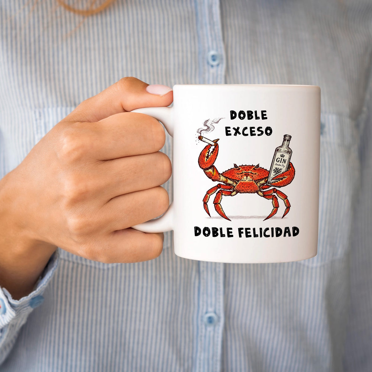 Taza Doble exceso, doble felicidad