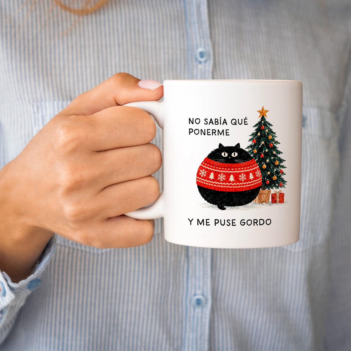 Taza No sabía qué ponerme y me puse gordo
