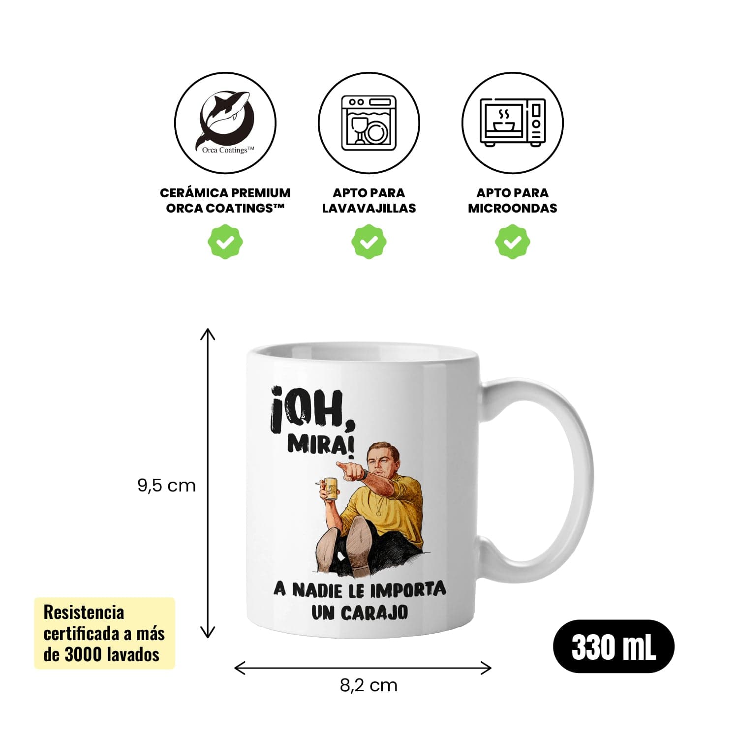 Taza Oh, mira! A nadie le importa un carajo