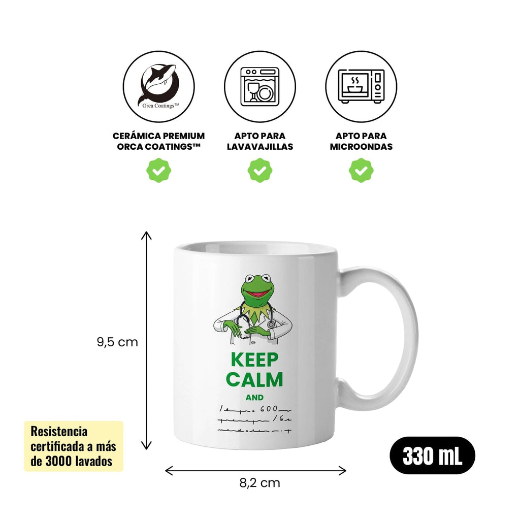 Taza Keep Calm and (prescripción ilegible)
