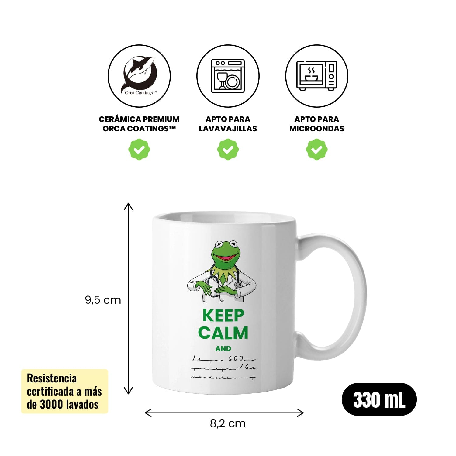 Taza Keep Calm and (prescripción ilegible)
