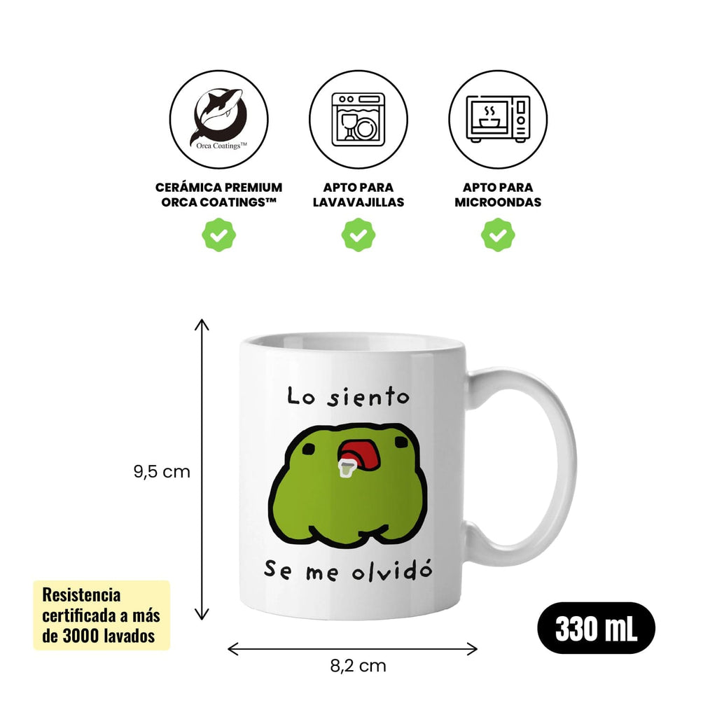 Taza Lo siento, se me olvidó