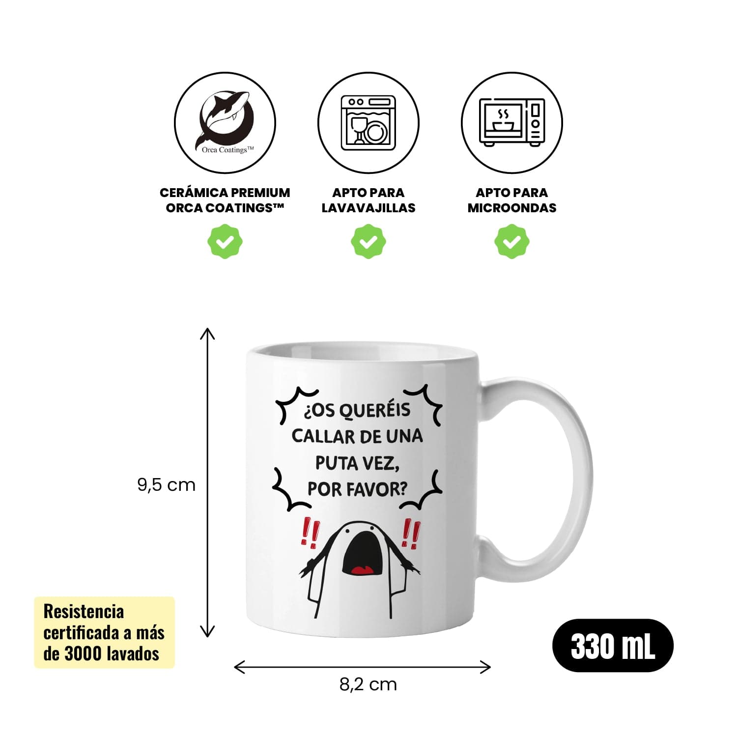 Taza ¿os queréis callar de una puta vez por favor?