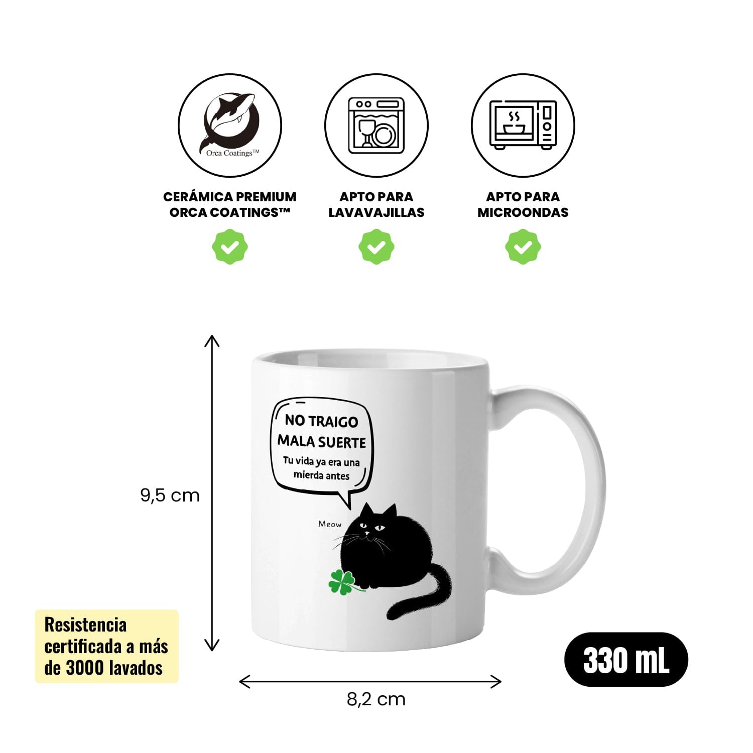 Taza No doy mala suerte