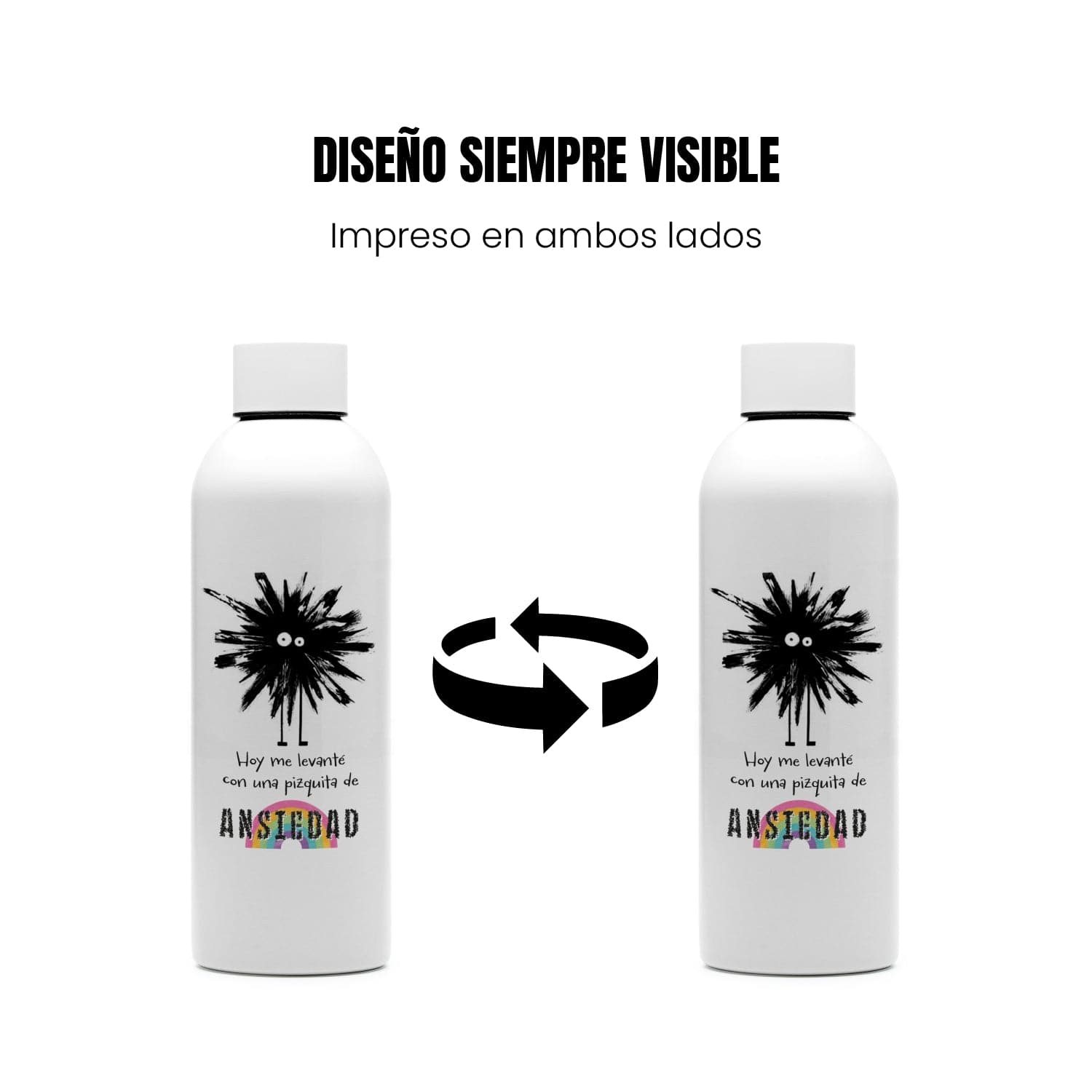 Botella Hoy me levanté con una pizquita de ansiedad