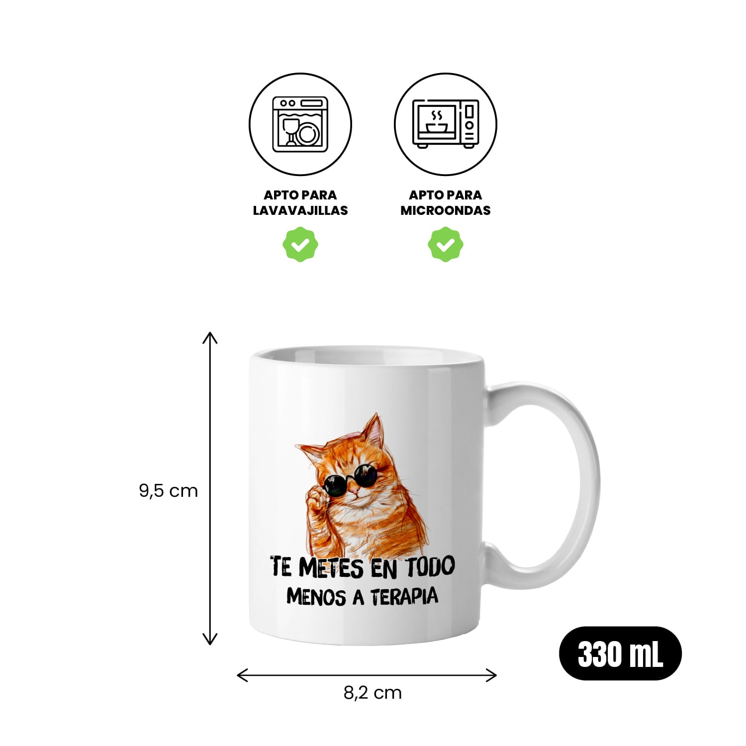 Taza Te metes en todo menos a terapia