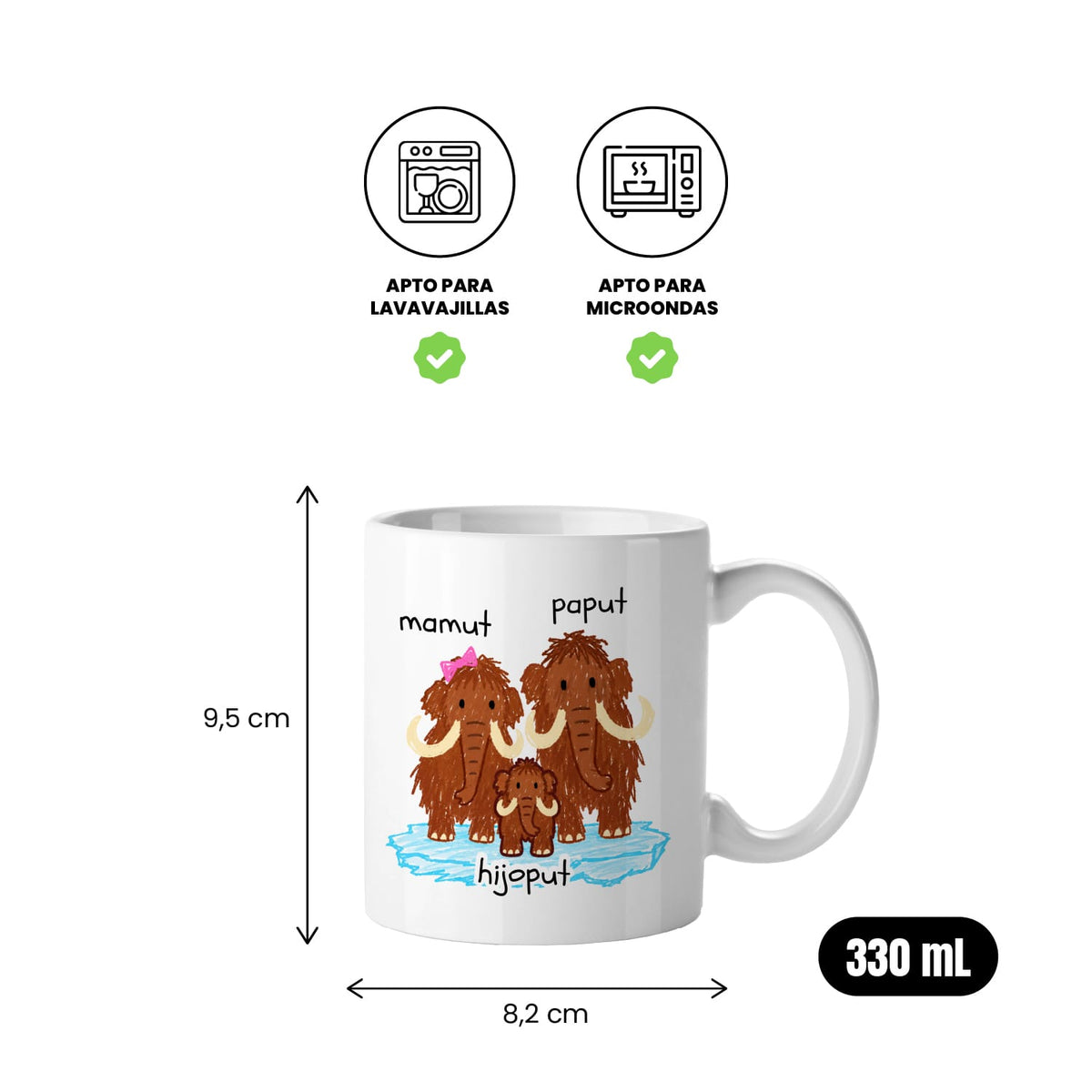 Taza Mamut, paput, hijoput