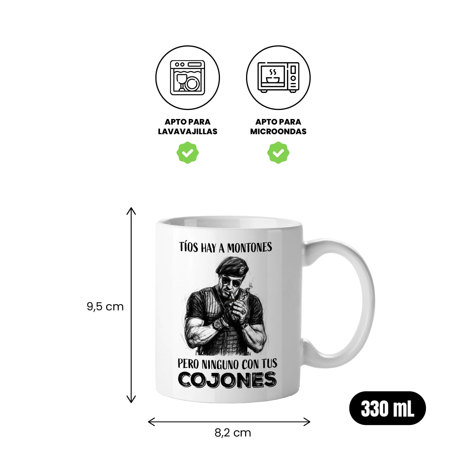 Taza Tíos hay a montones pero ninguno con tus cojones