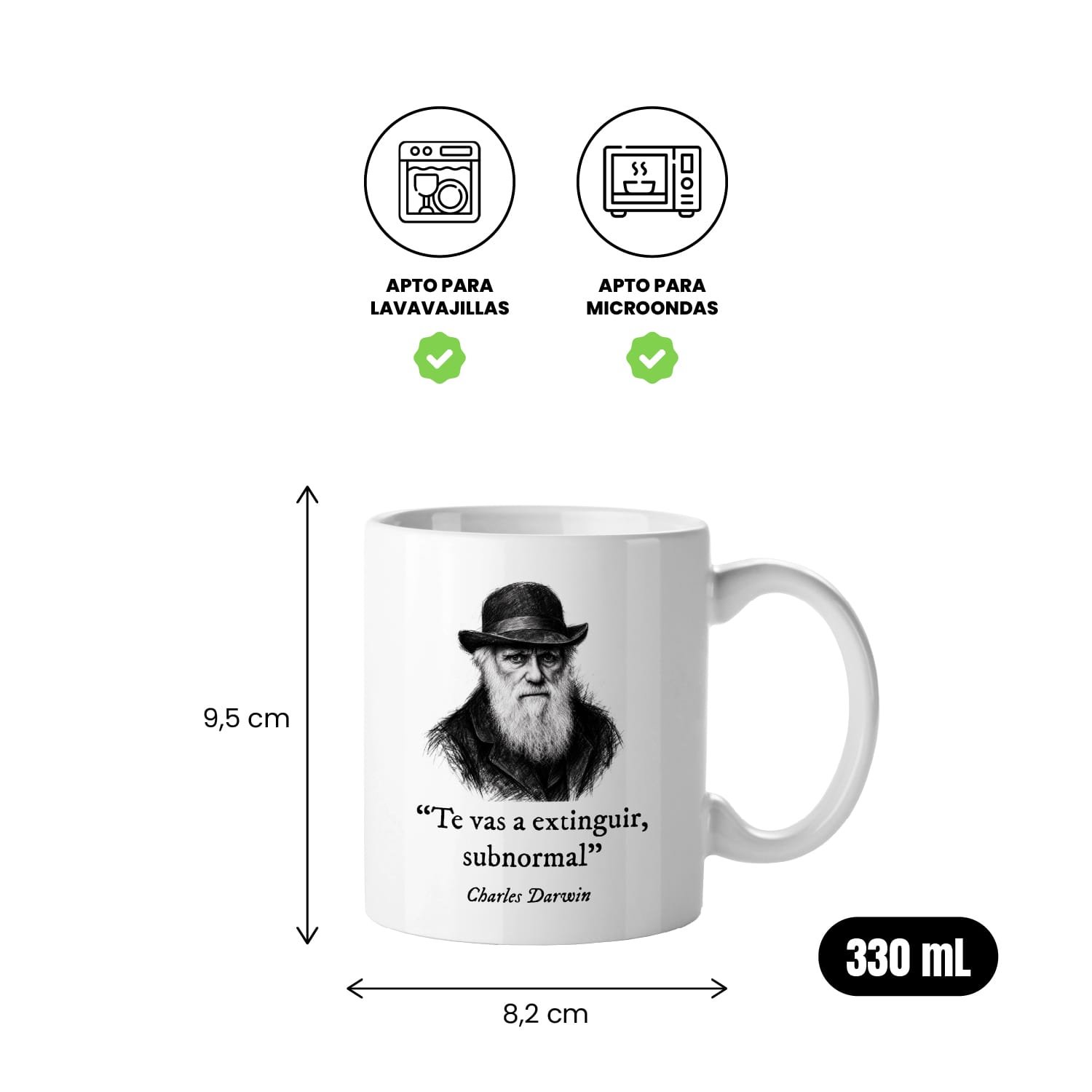 Taza Te vas a extinguir, subnormal. Darwin