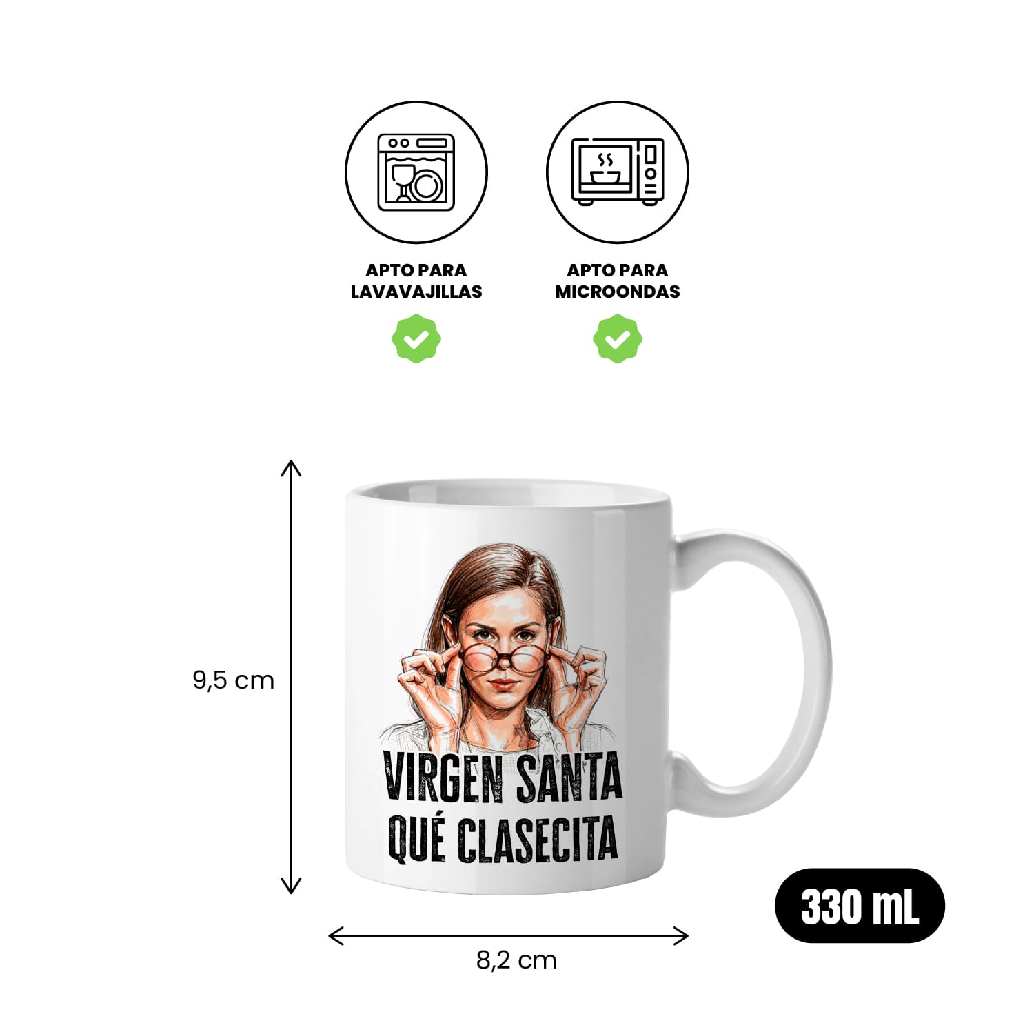 Taza Virgen Santa qué clasecita