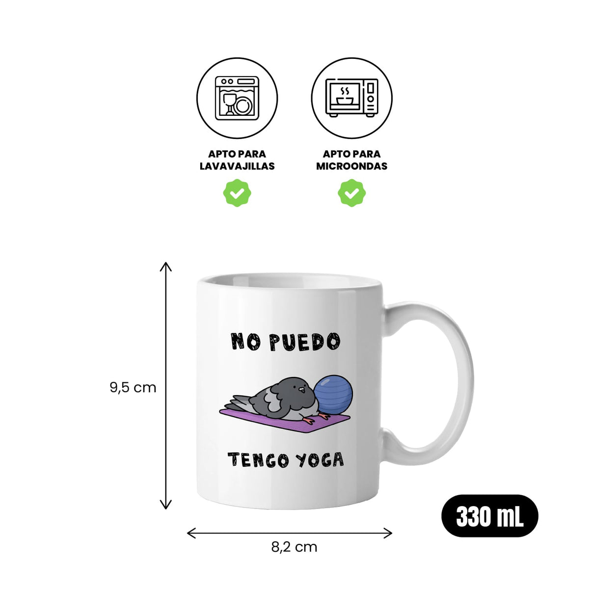 Taza No puedo tengo yoga