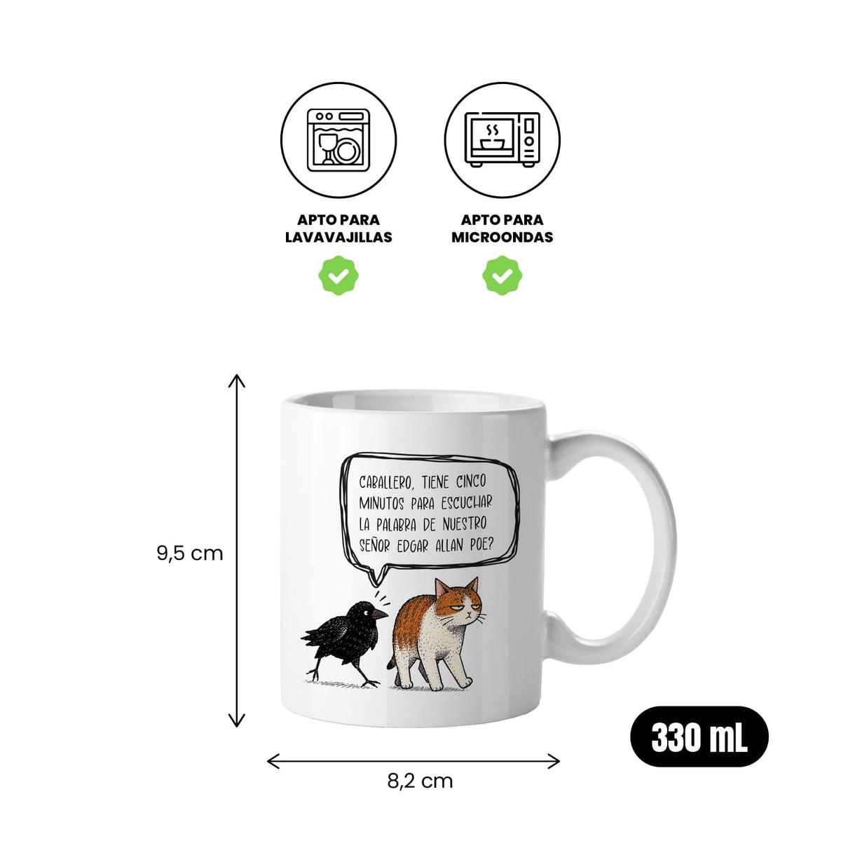 Taza Caballero, tiene cinco minutos para escuchar la palabra de nuestro señor Edgar Allan Poe?