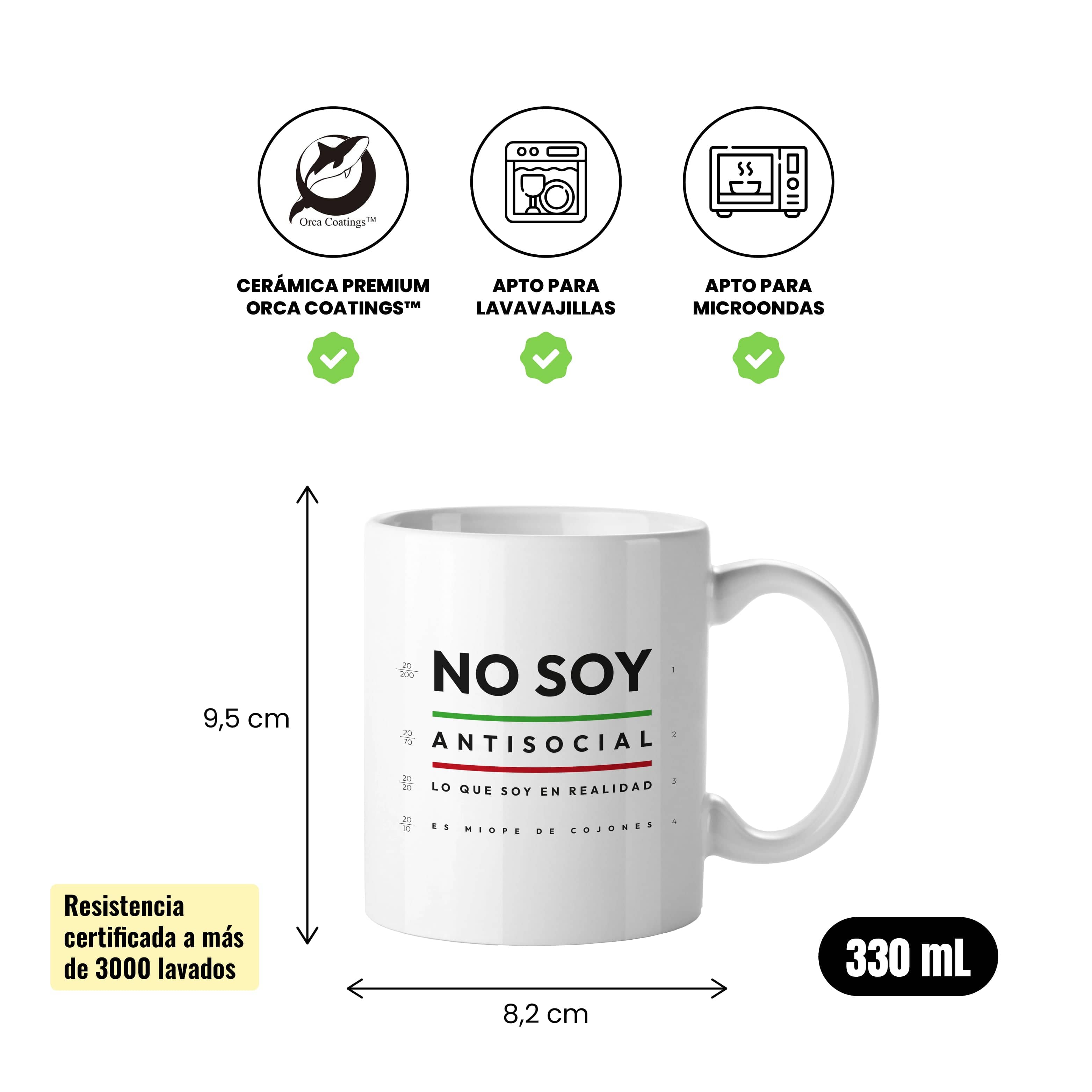 Taza No soy antisocial
