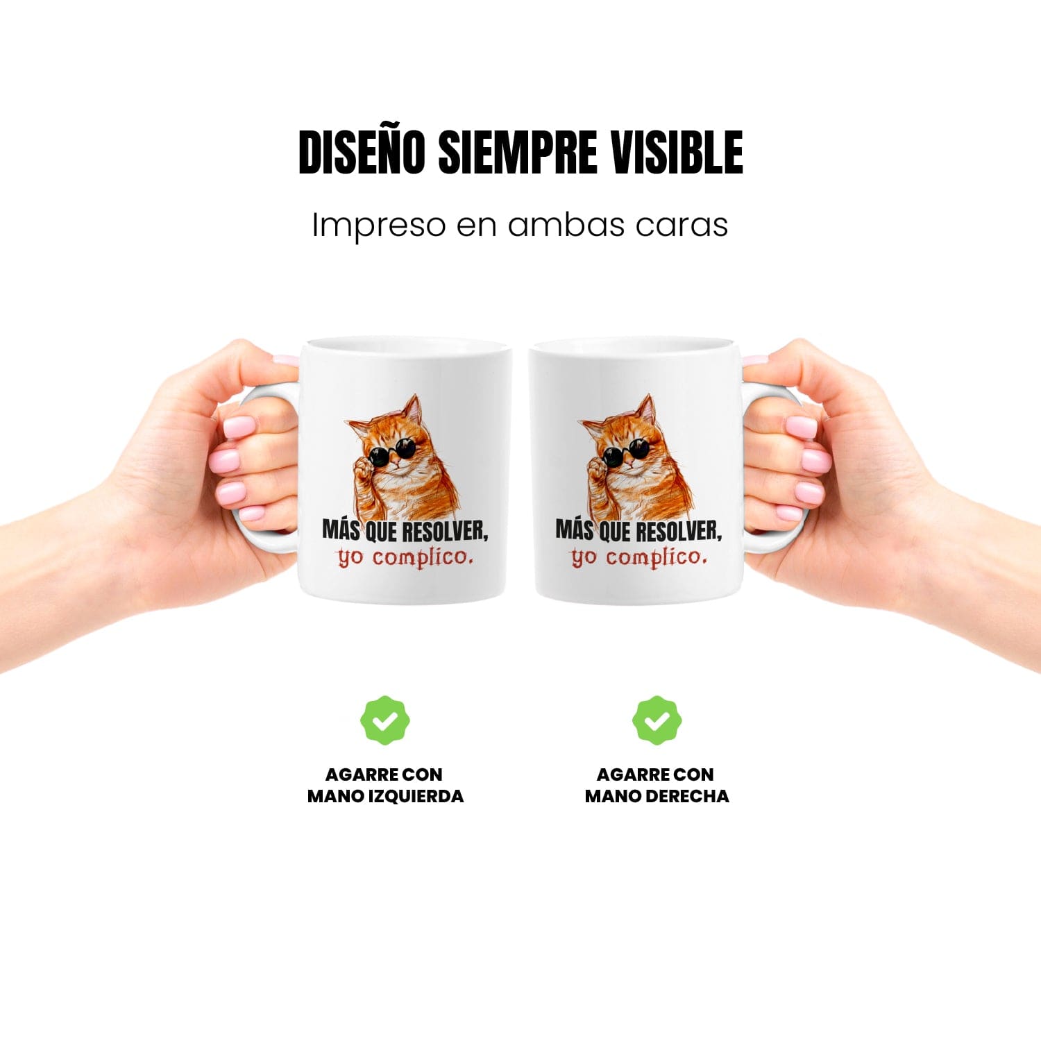 Taza Más que resolver, yo complico