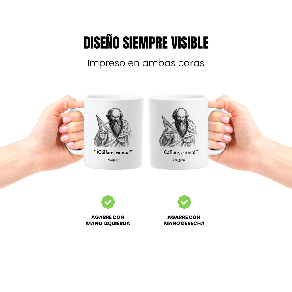 Taza Cállate, cateto. Pitágoras