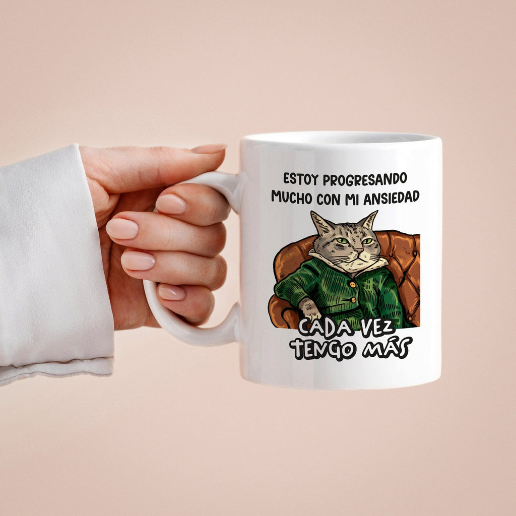 Taza Estoy progresando mucho con mi ansiedad